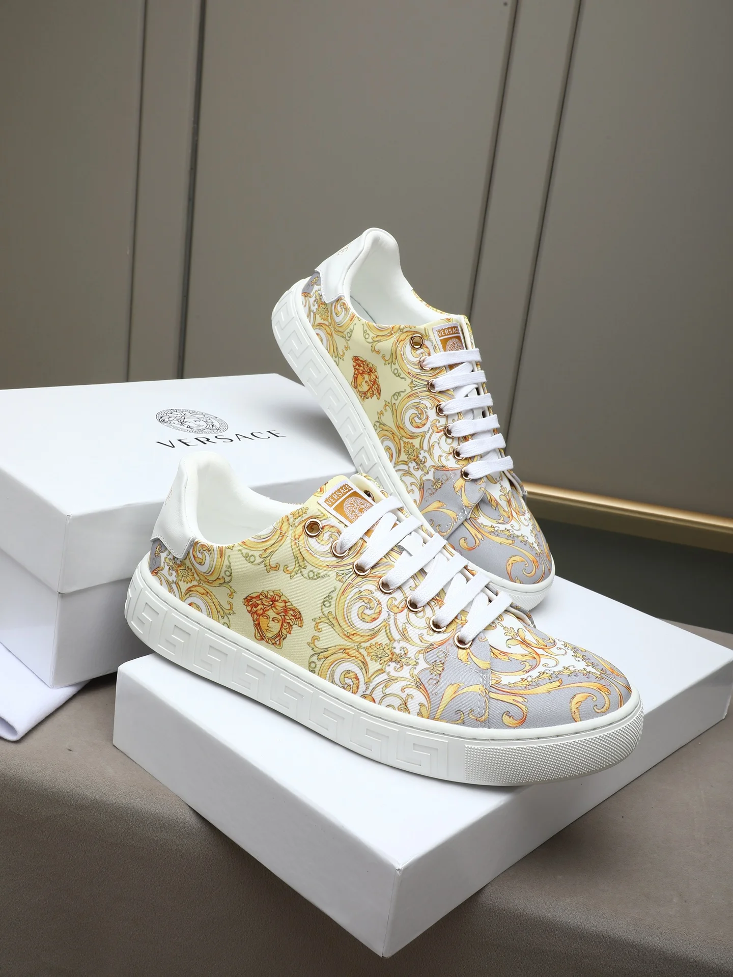 VERSACE Sneakers Fabric & Lambskin EU38-44 A90202608030387 - Image 4