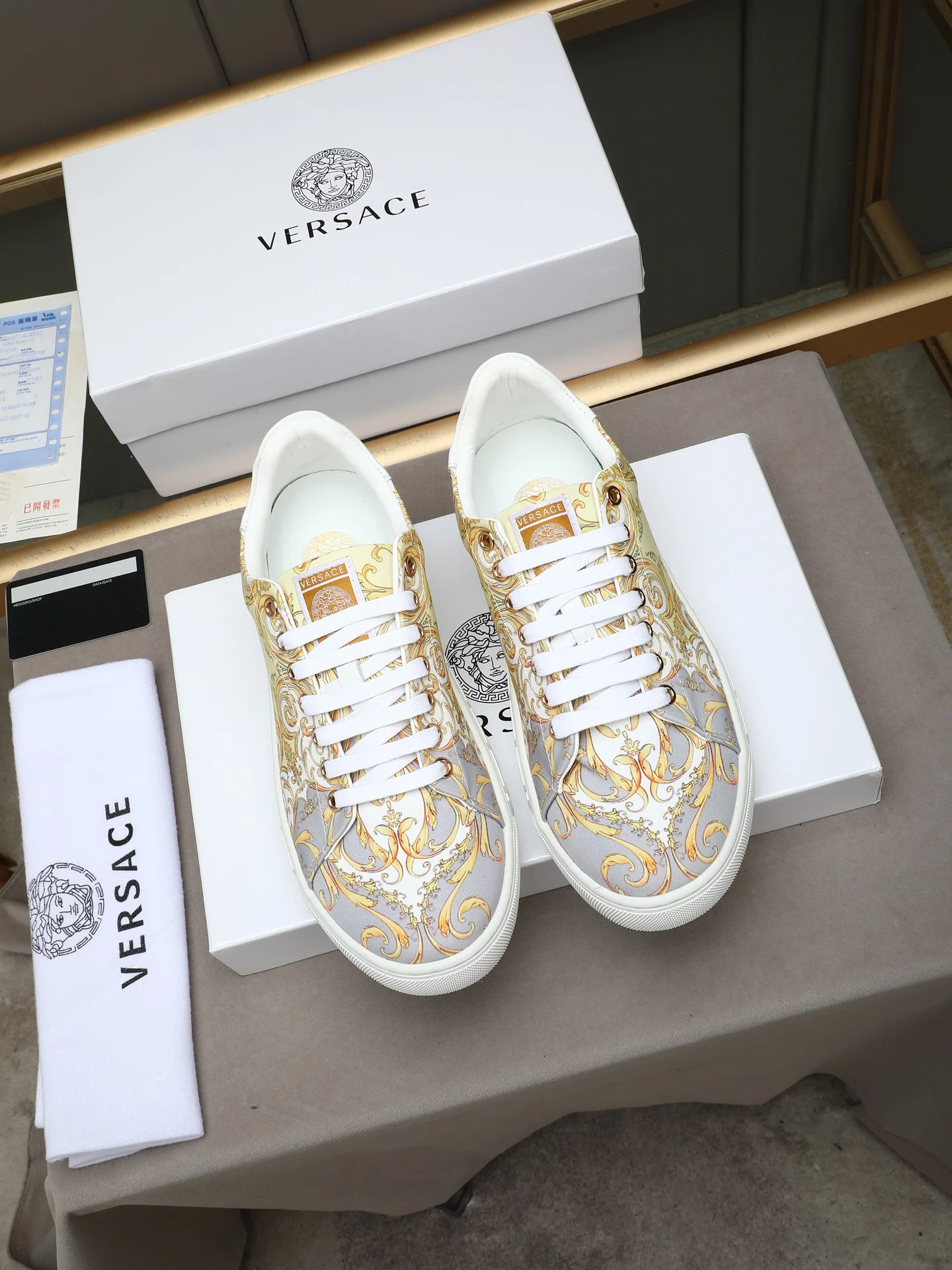 VERSACE Sneakers Fabric & Lambskin EU38-44 A90202608030387 - Image 7