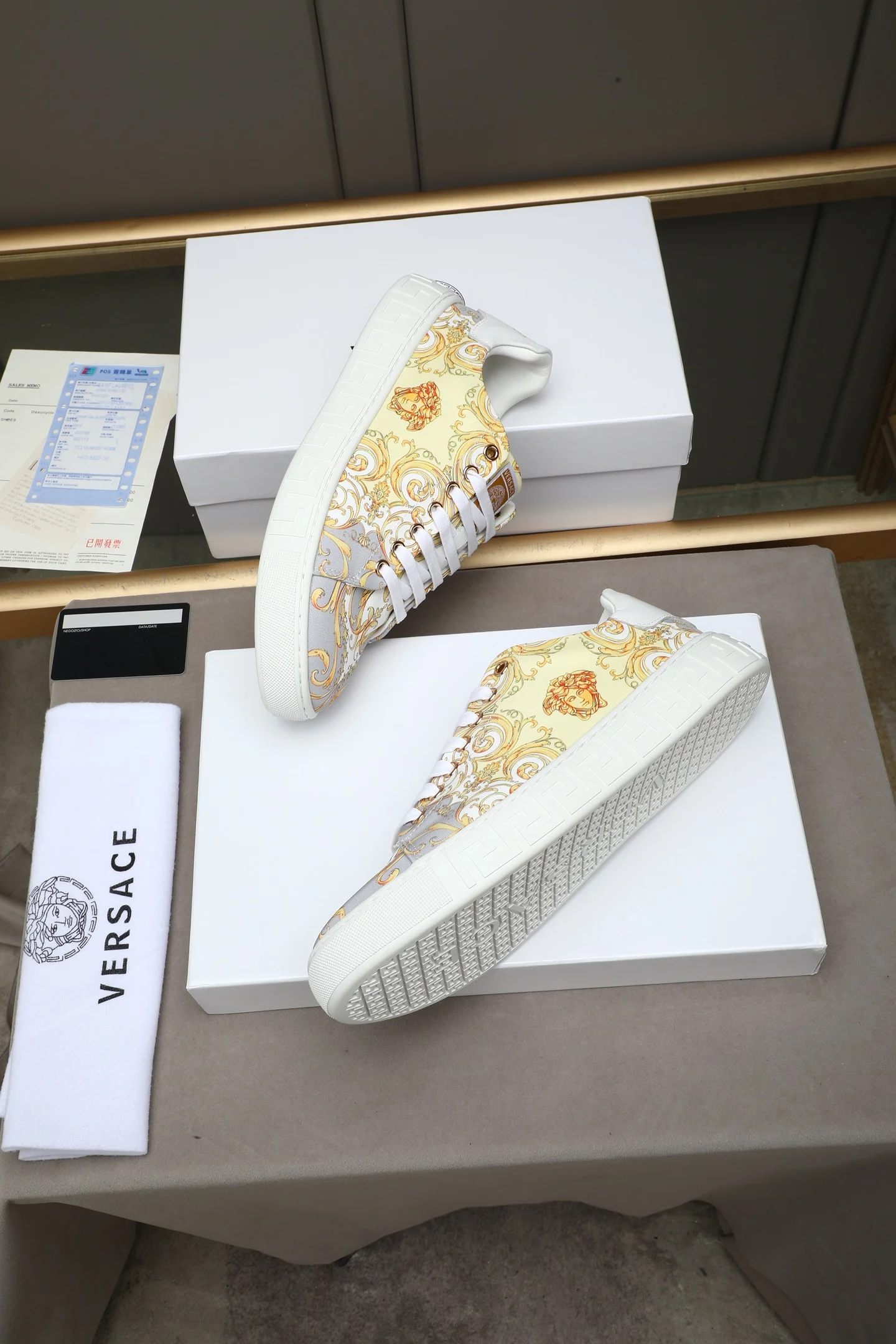 VERSACE Sneakers Fabric & Lambskin EU38-44 A90202608030387 - Image 8