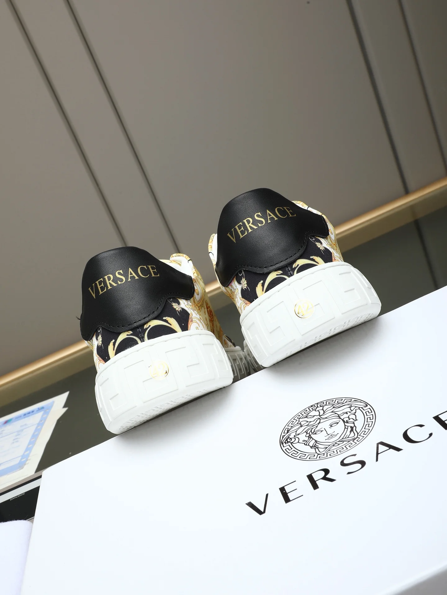 VERSACE Sneakers Fabric & Leather EU38-44 A90202608030386 - Image 5