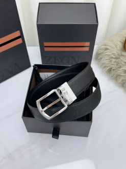 ZEGNA Belts Calf Leather 3.5cm Width A70202608050630