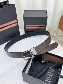 Alternative view of ZEGNA Belts Cow Leather 3.5cm Width A70202608050629
