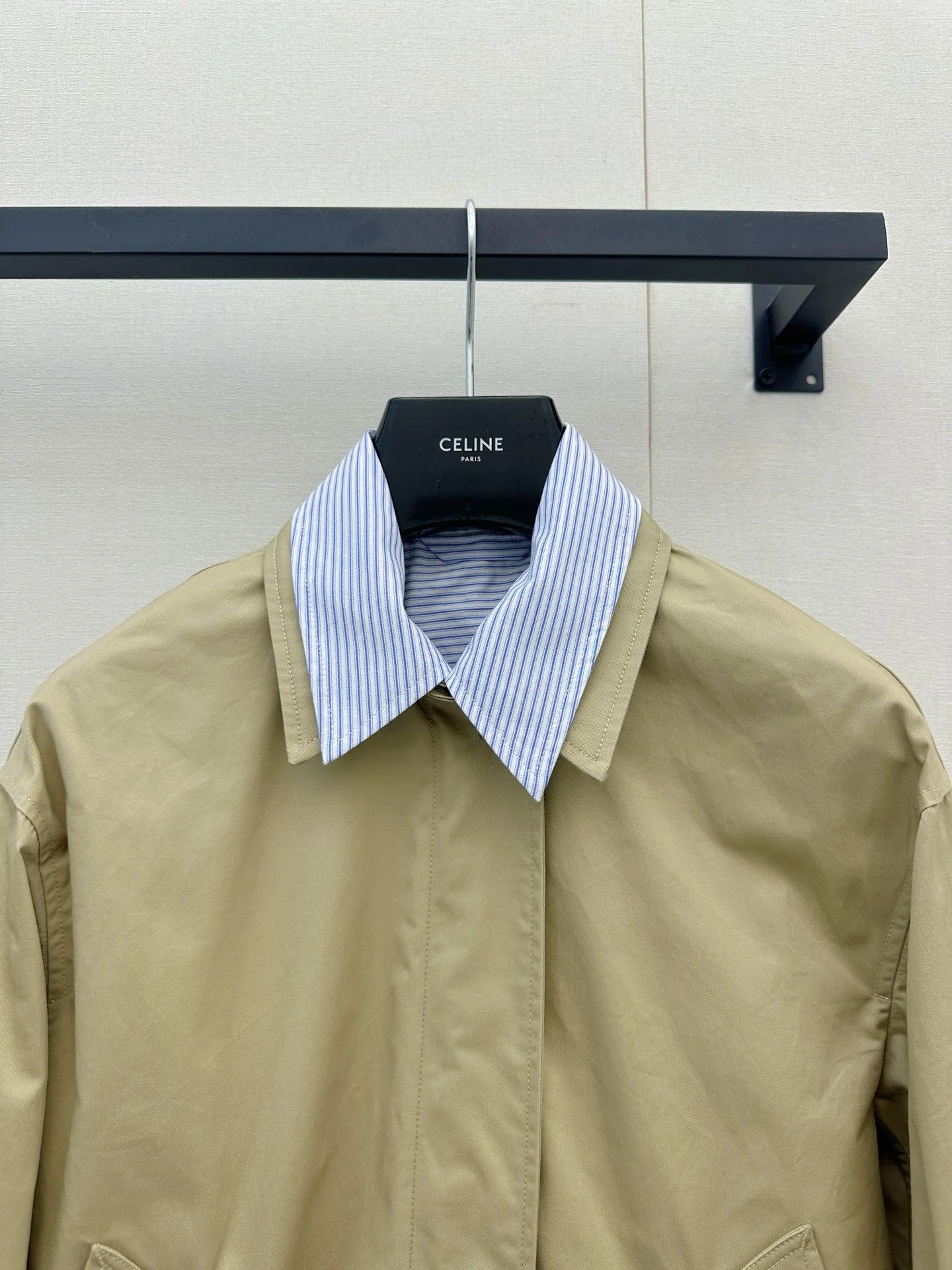 ACNE STUDIOS Jackets Cotton Khaki-White S-L D55202609061334 - Image 2