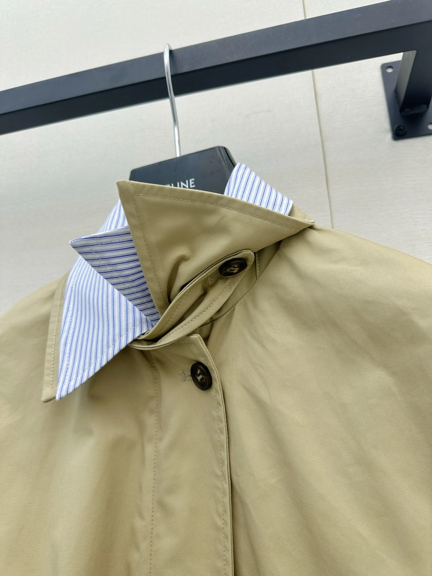 ACNE STUDIOS Jackets Cotton Khaki-White S-L D55202609061334 - Image 3