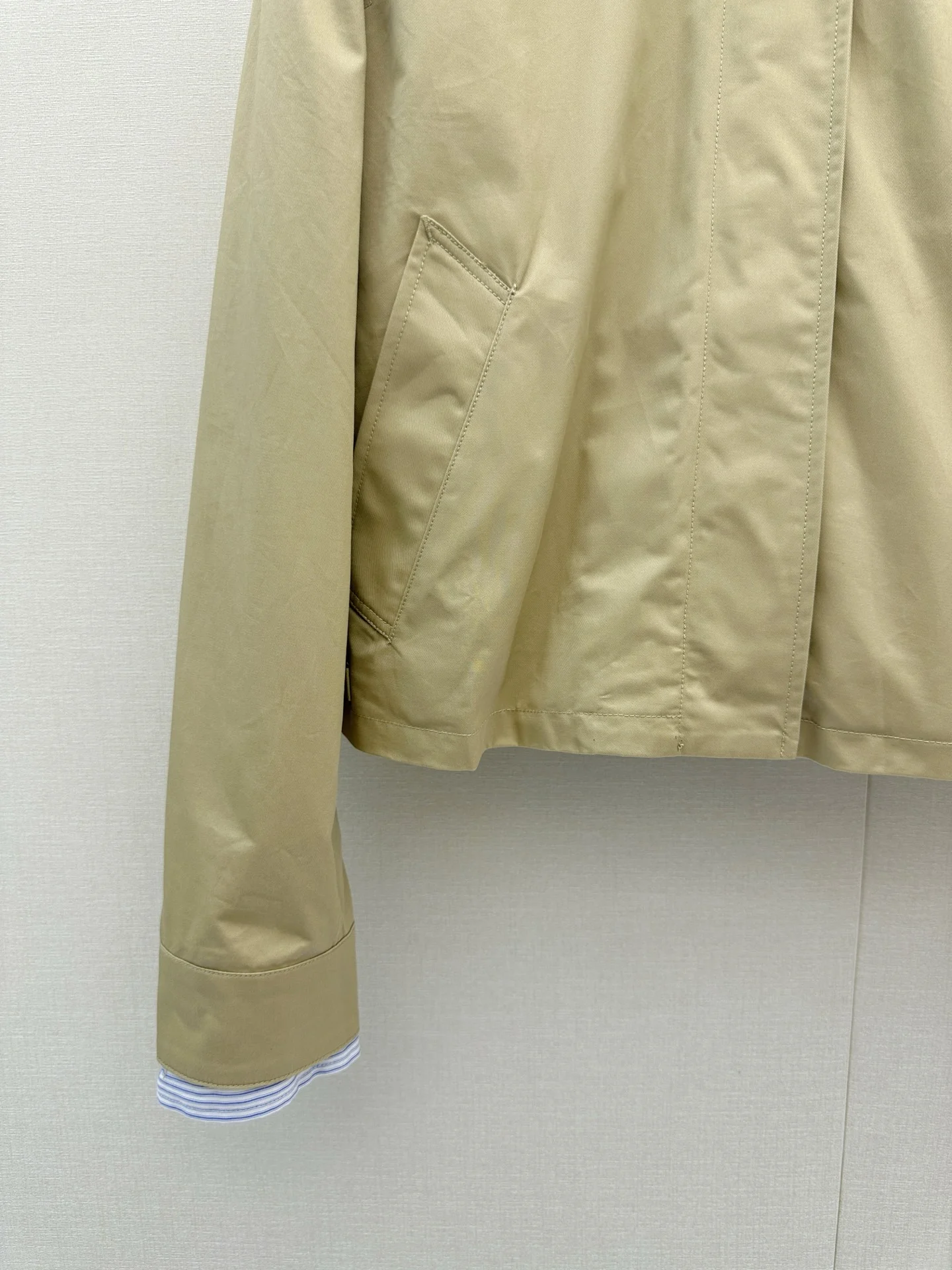 ACNE STUDIOS Jackets Cotton Khaki-White S-L D55202609061334 - Image 4