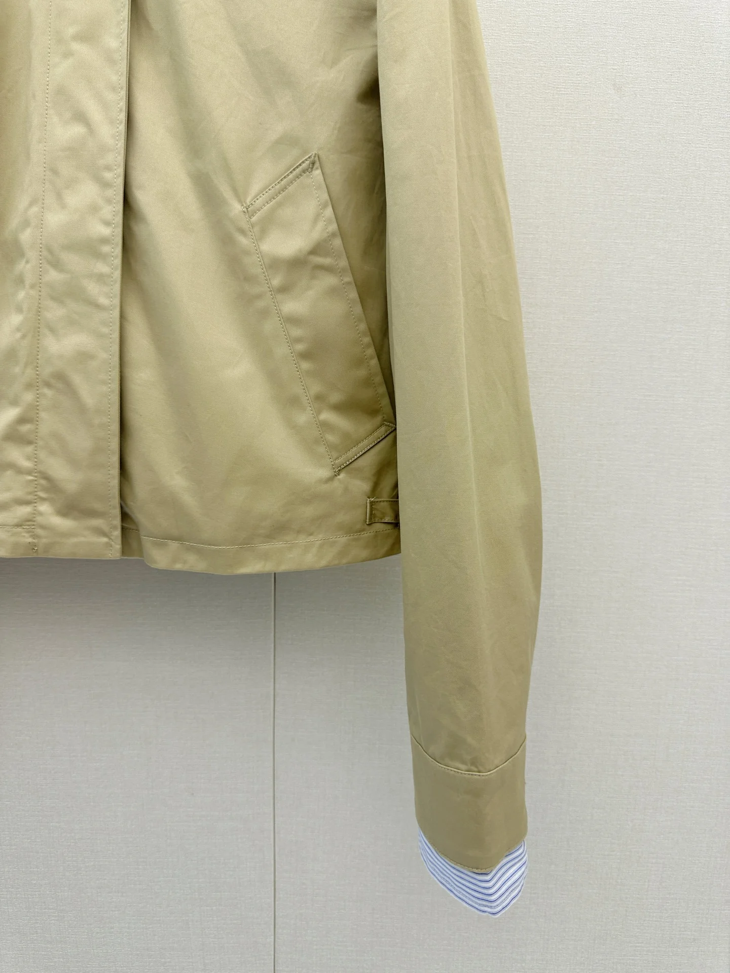 ACNE STUDIOS Jackets Cotton Khaki-White S-L D55202609061334 - Image 5