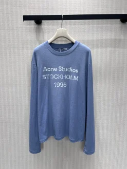 ACNE STUDIOS T-shirts Blue-White S-L A85202609060179