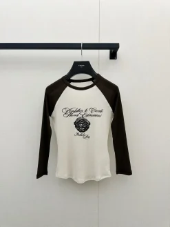 ACNE STUDIOS T-shirts Cotton White-Brown S-L A75202609061341