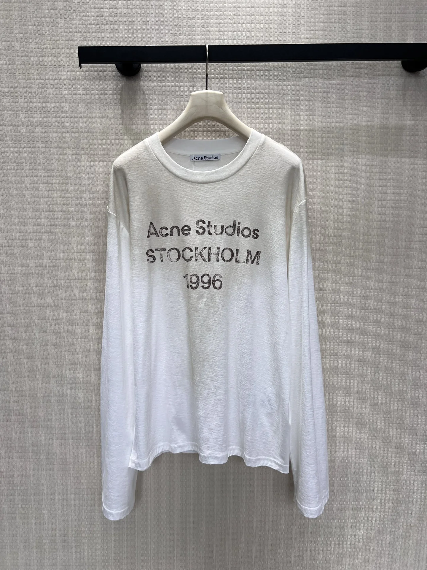 ACNE STUDIOS T-shirts Lightweight Fabric White-Black S-L A85202609060178