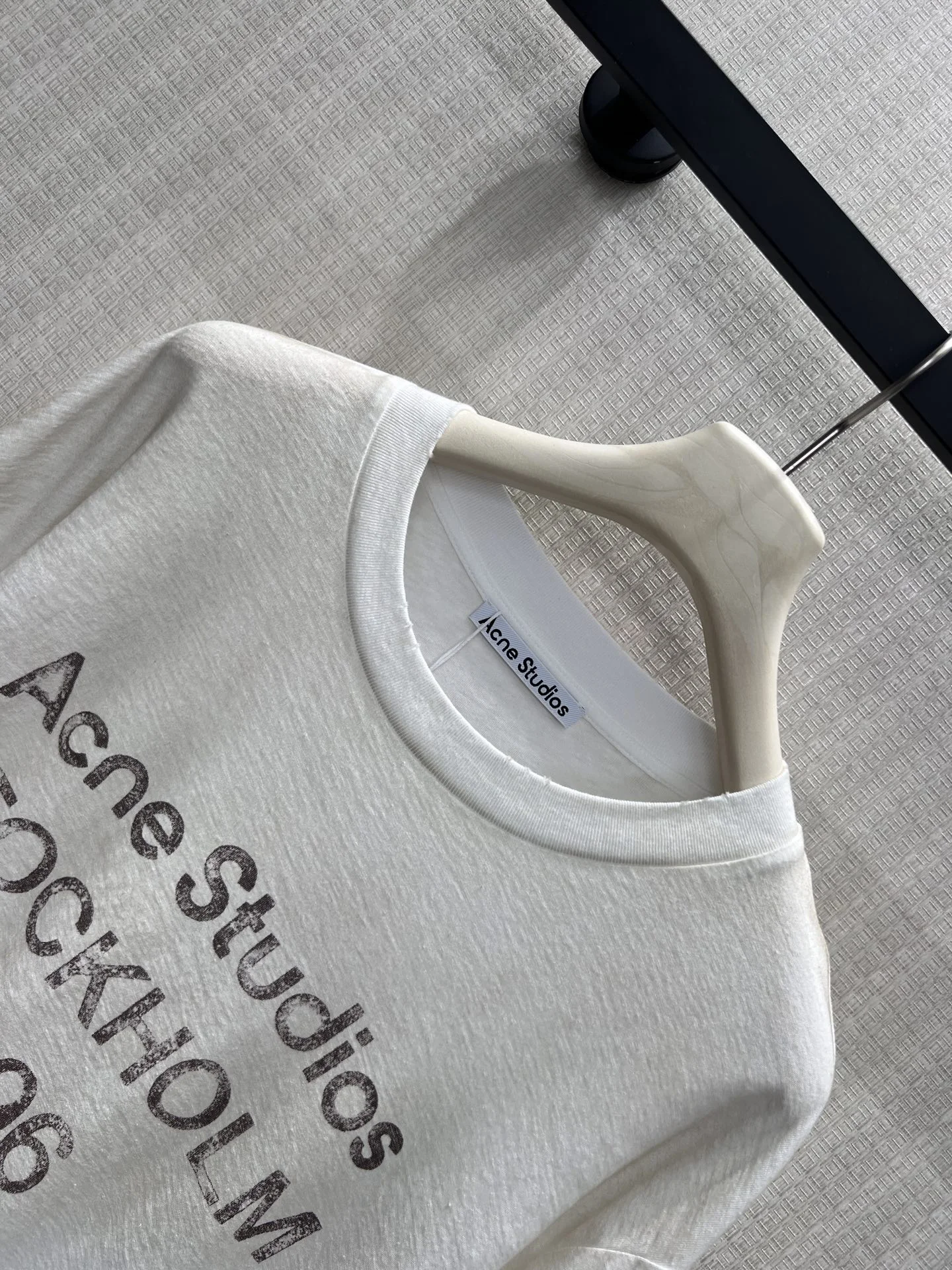 ACNE STUDIOS T-shirts Lightweight Fabric White-Black S-L A85202609060178 - Image 3