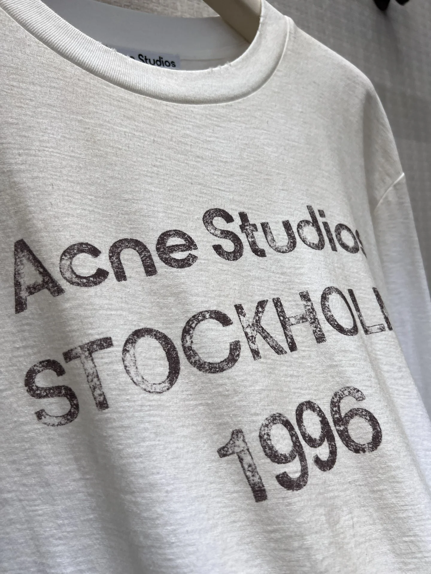 ACNE STUDIOS T-shirts Lightweight Fabric White-Black S-L A85202609060178 - Image 5