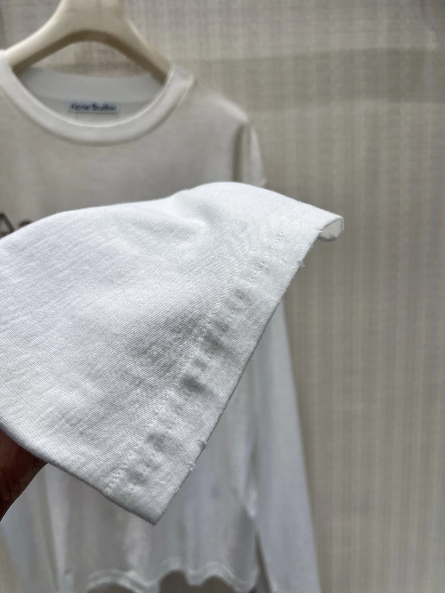 ACNE STUDIOS T-shirts Lightweight Fabric White-Black S-L A85202609060178 - Image 8