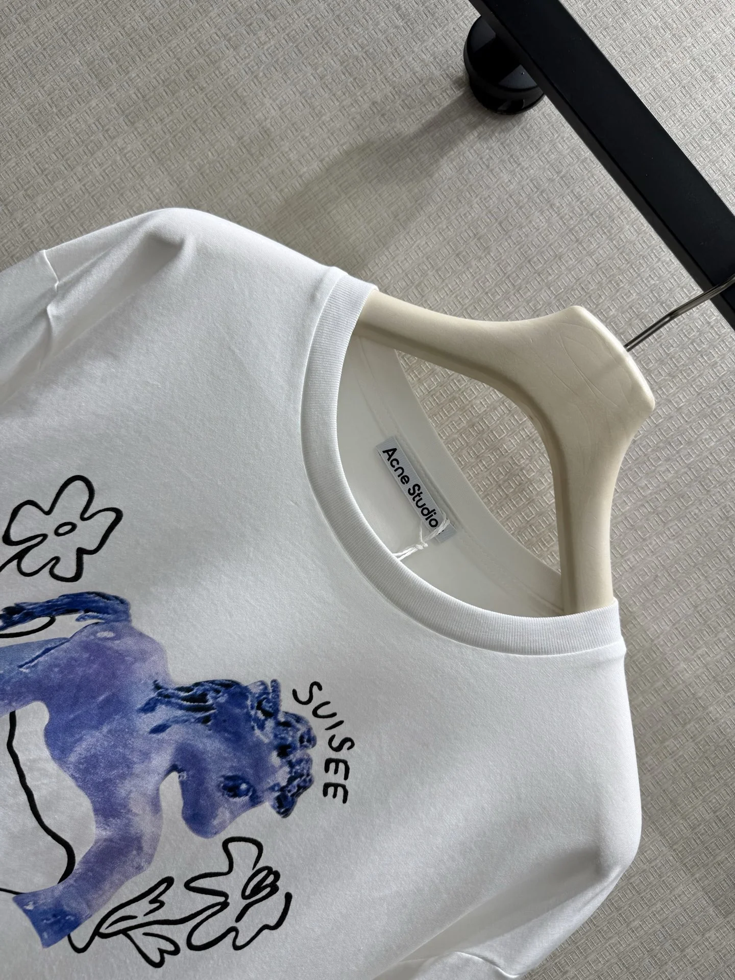 ACNE STUDIOS T-shirts White-Blue S-L A50202609060198 - Image 3
