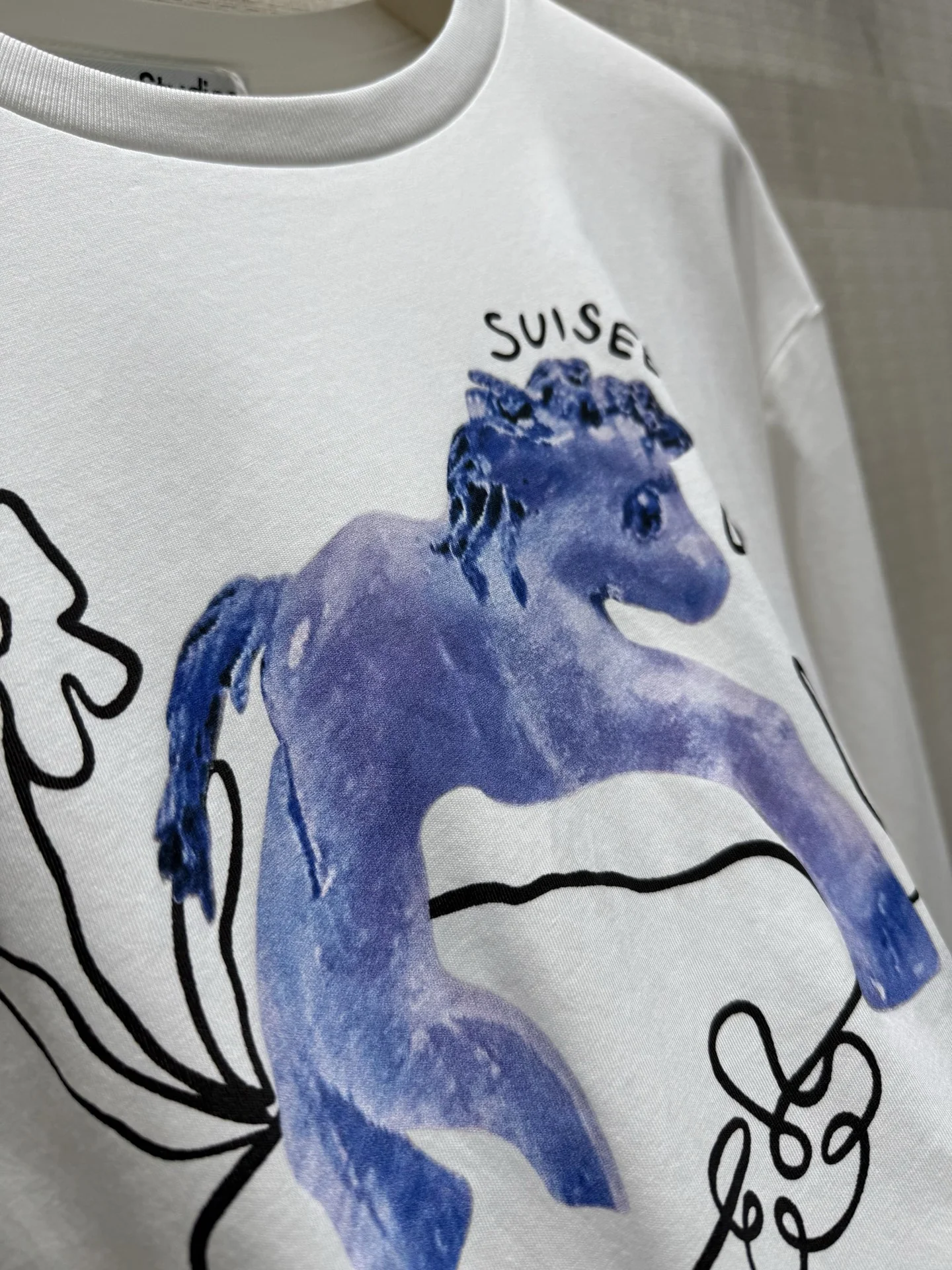 ACNE STUDIOS T-shirts White-Blue S-L A50202609060198 - Image 5