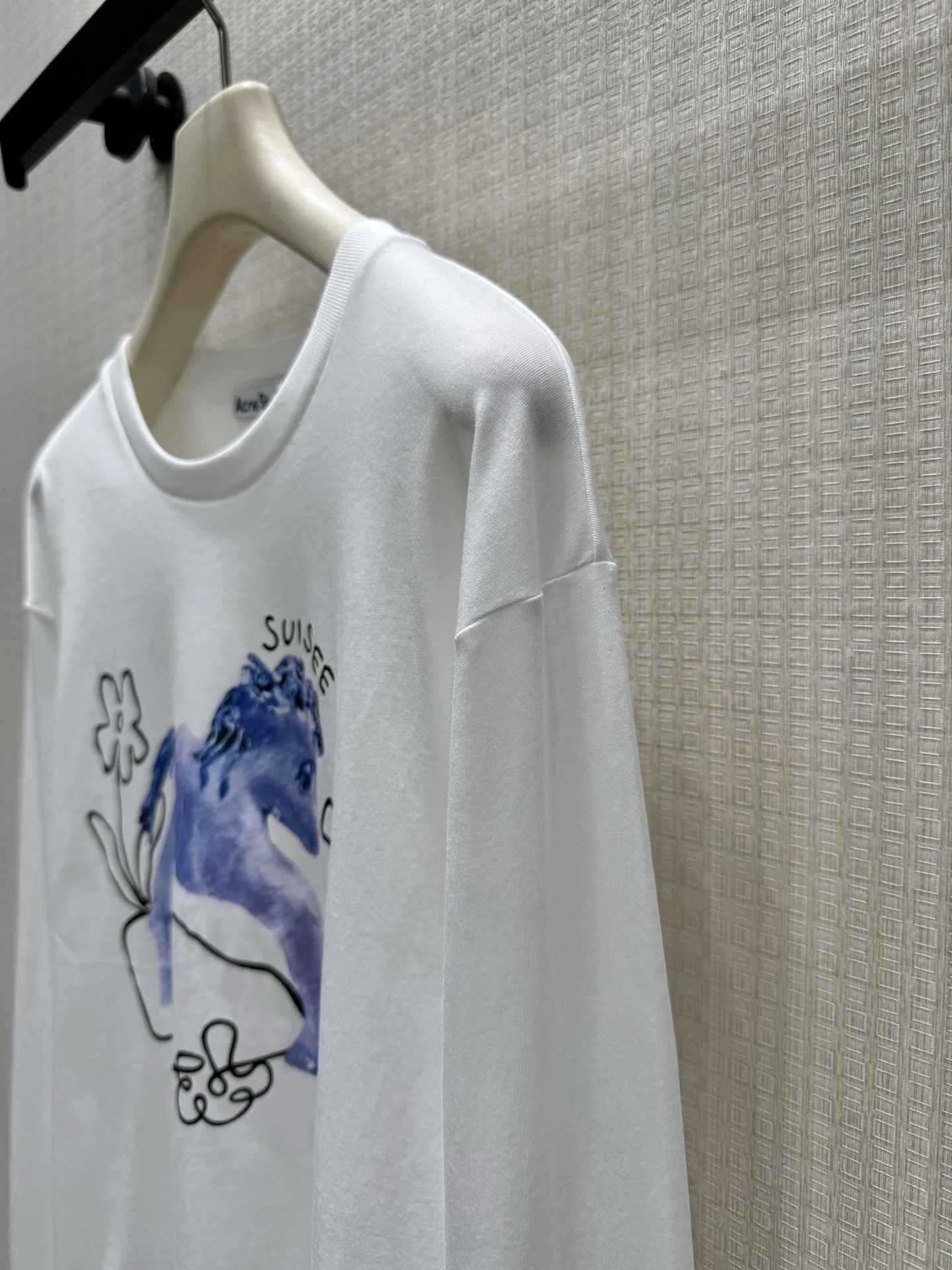 ACNE STUDIOS T-shirts White-Blue S-L A50202609060198 - Image 6