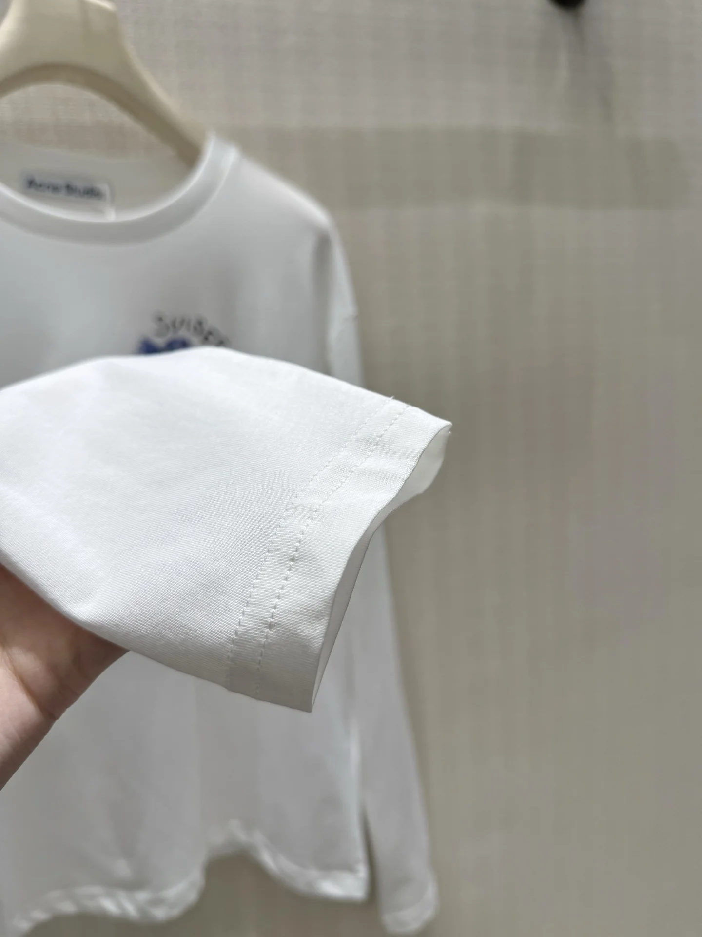 ACNE STUDIOS T-shirts White-Blue S-L A50202609060198 - Image 8