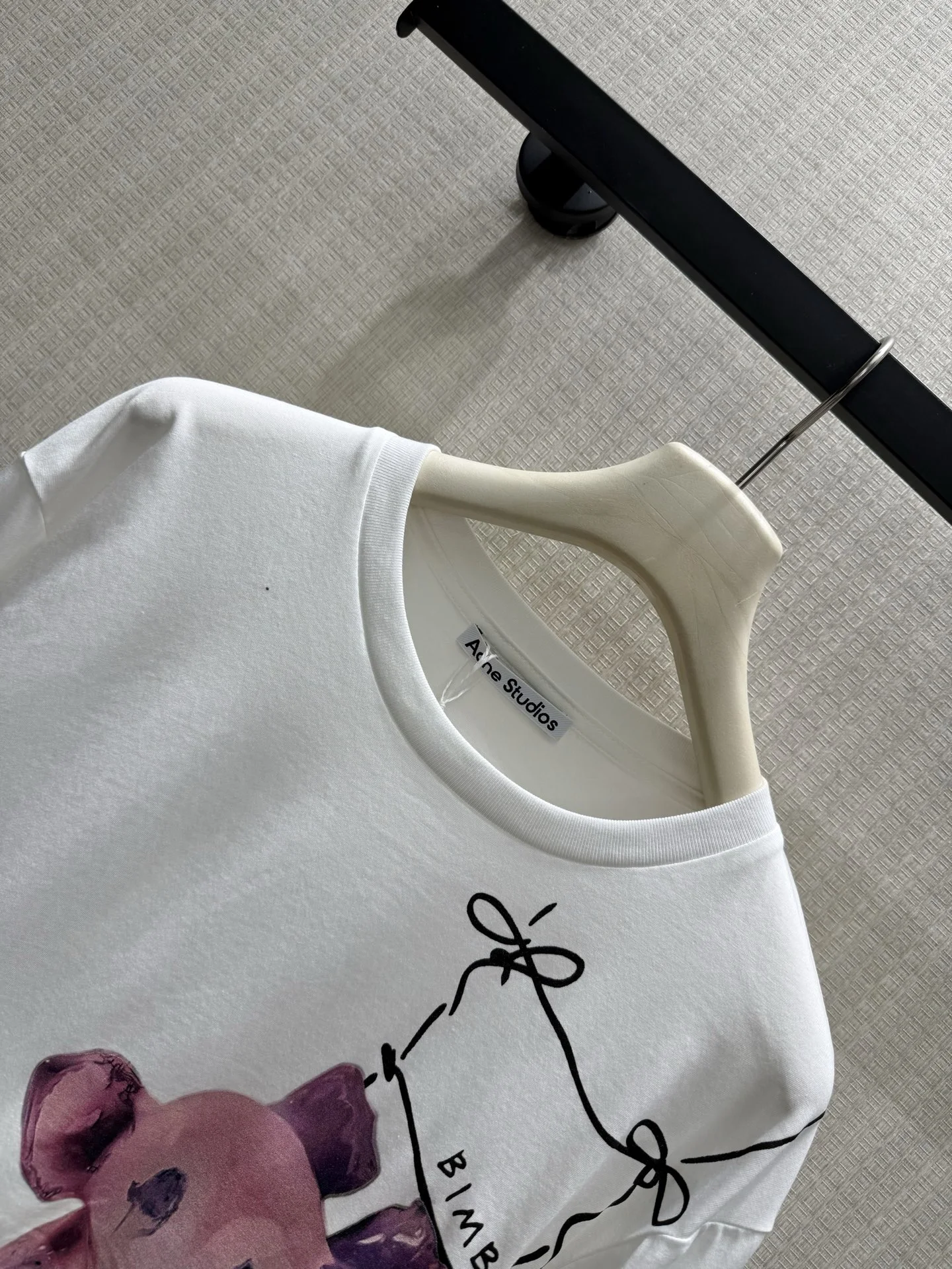 ACNE STUDIOS T-shirts White-Pink S-L A50202609060199 - Image 3