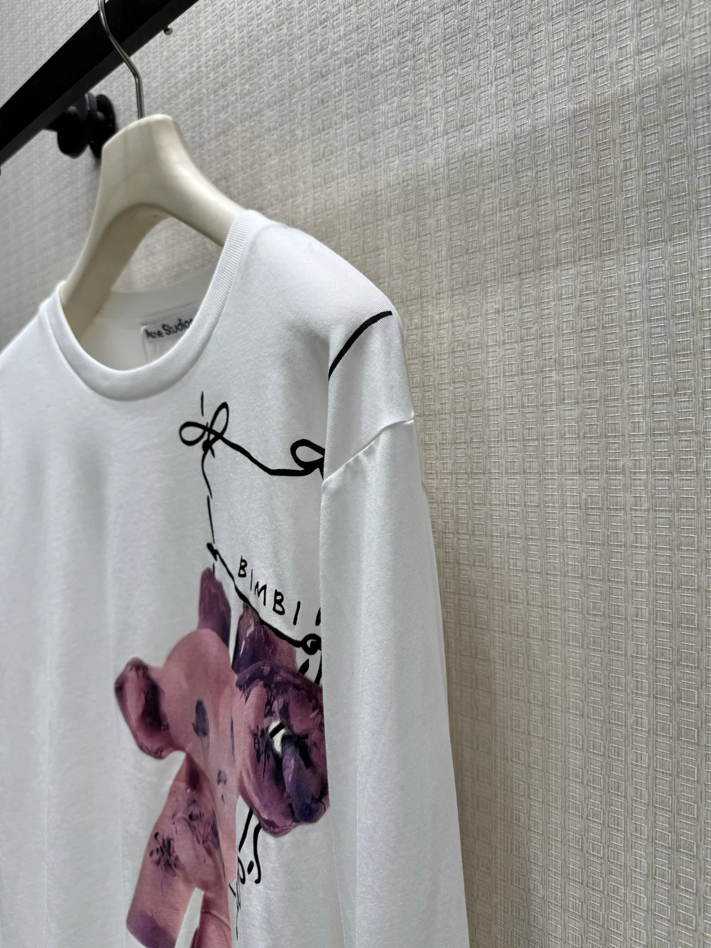 ACNE STUDIOS T-shirts White-Pink S-L A50202609060199 - Image 6