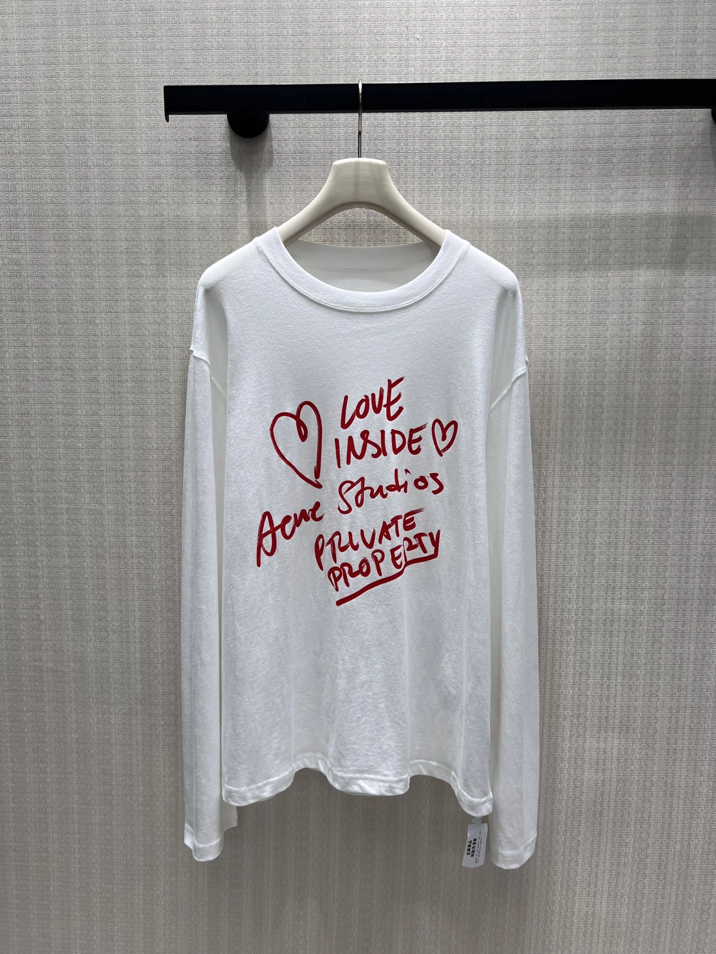 ACNE STUDIOS T-shirts White-Red S-L A85202609061781