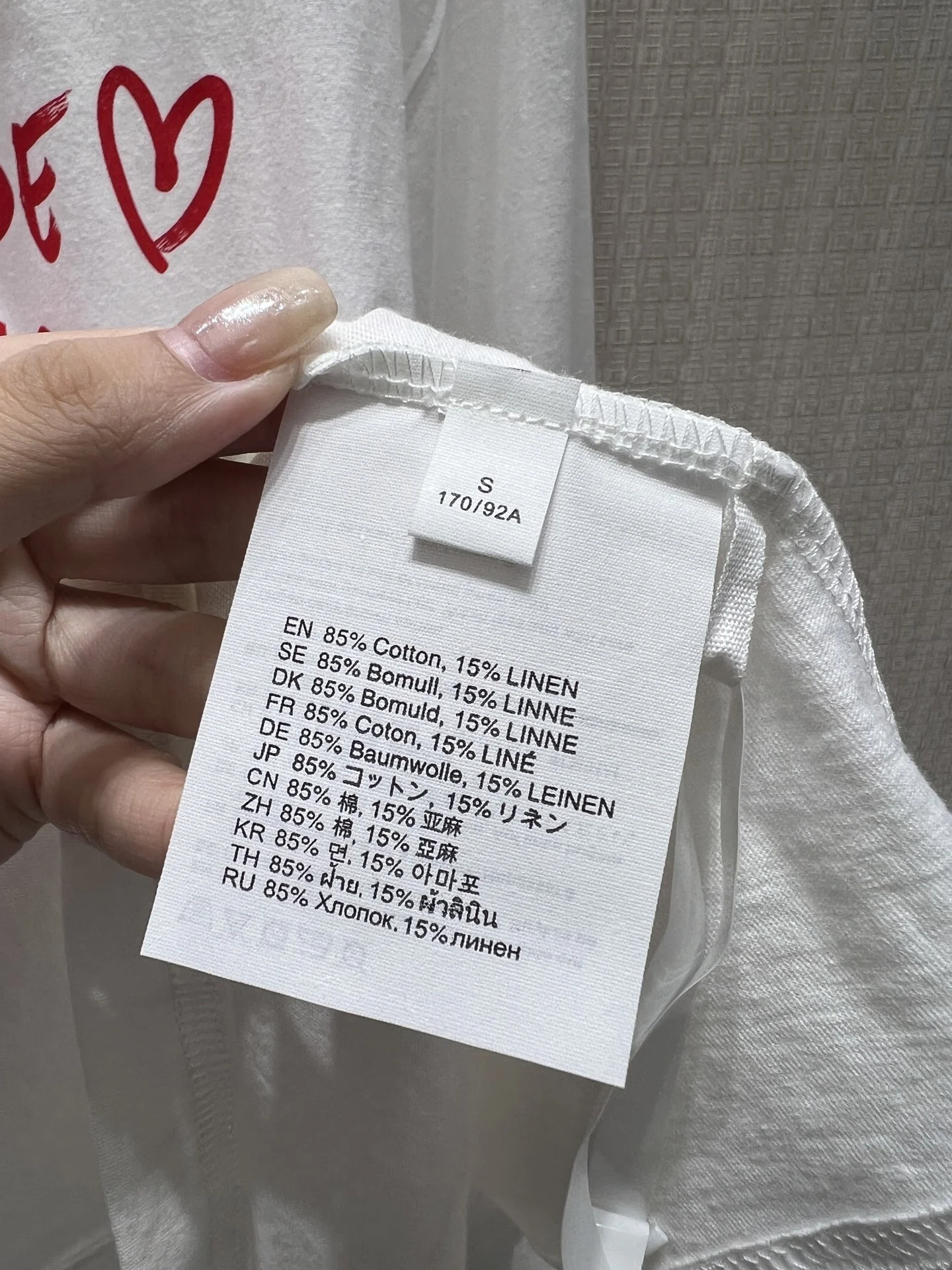 ACNE STUDIOS T-shirts White-Red S-L A85202609061781 - Image 9