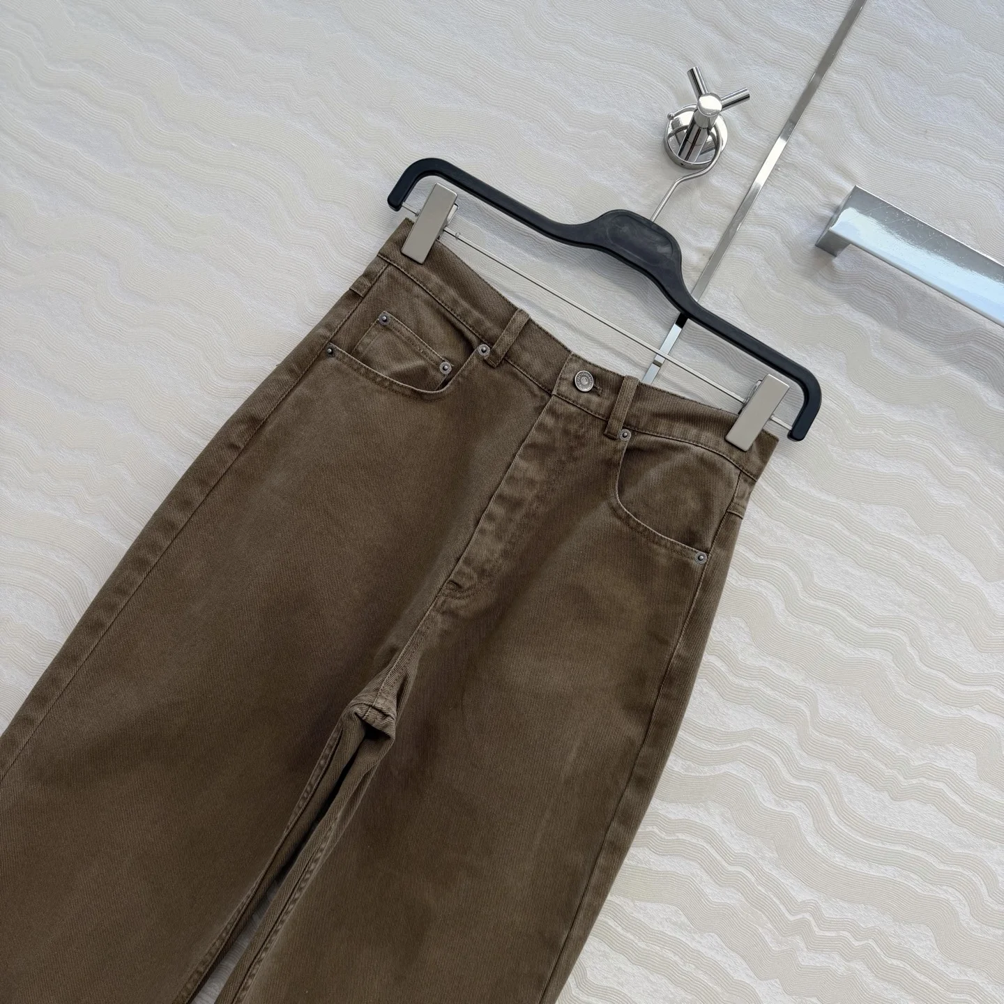 ACNE STUDIOS Trousers Denim Brown S C30202609062748 - Image 2