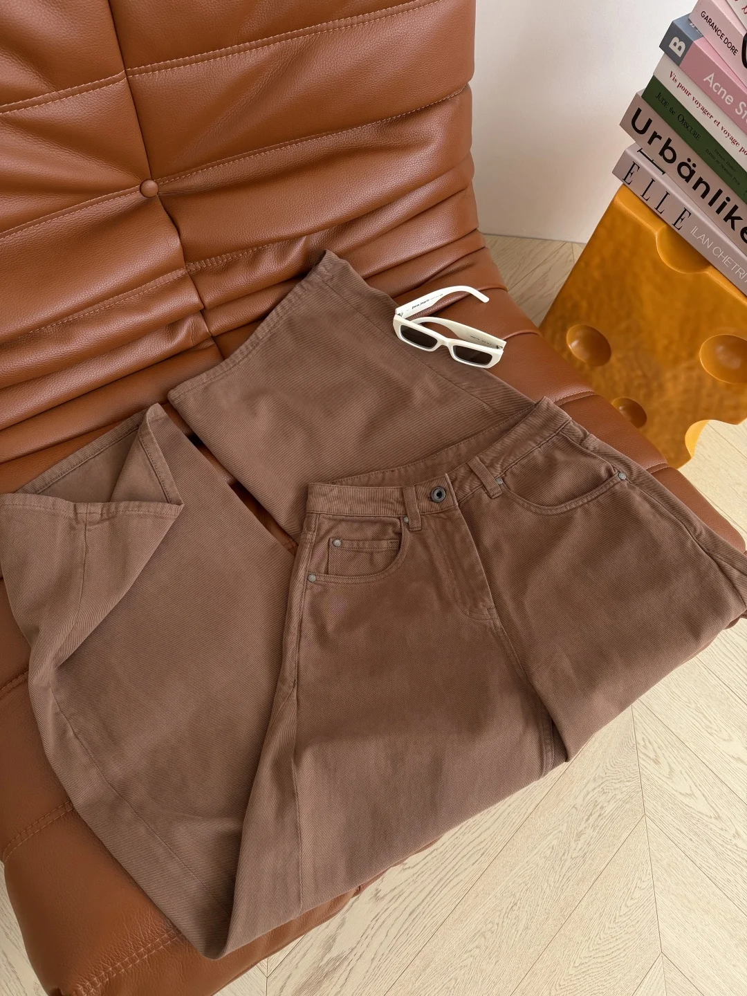 ACNE STUDIOS Trousers Denim Brown S-L C25202609061735 - Image 5