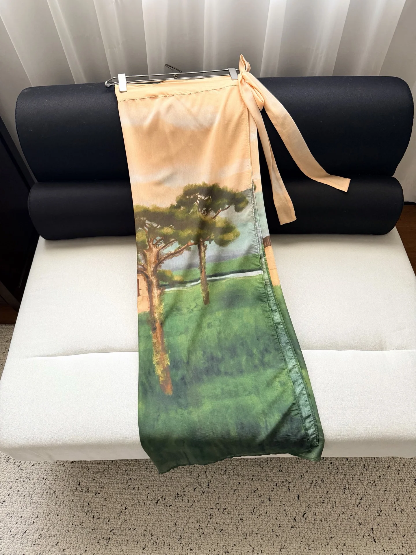 AGUA BY AGUA BENDITA Beachwear Silk Cotton Green-Orange One Size B55202609062412