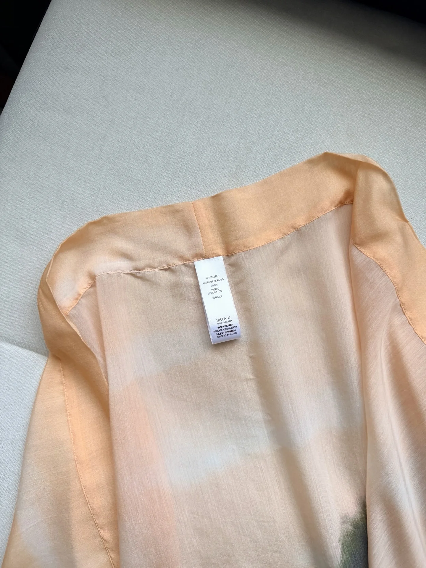 AGUA BY AGUA BENDITA Beachwear Silk Cotton Green-Orange One Size B55202609062412 - Image 3