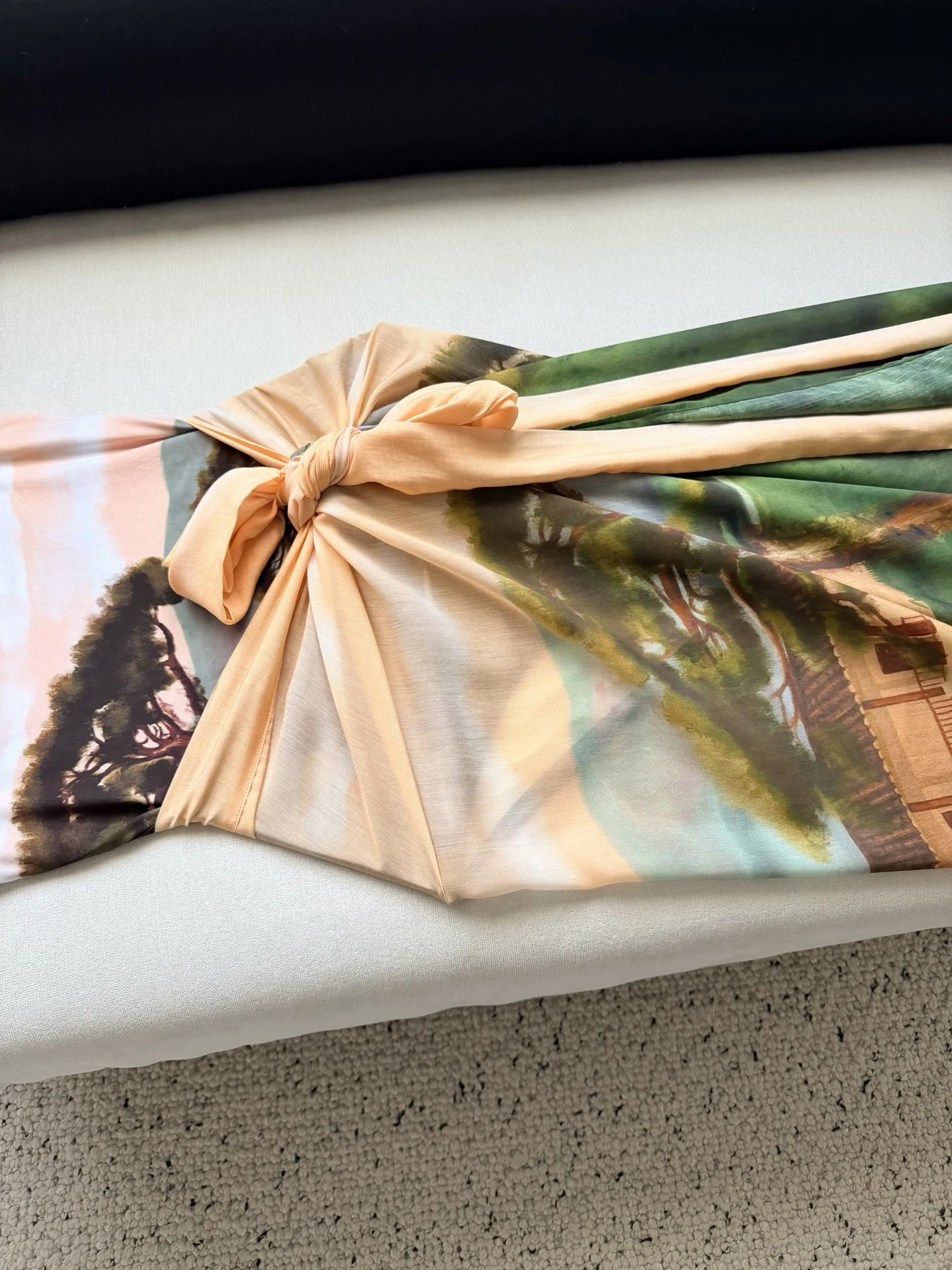 AGUA BY AGUA BENDITA Beachwear Silk Cotton Green-Orange One Size B55202609062412 - Image 5