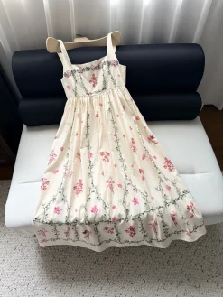 AGUA BY AGUA BENDITA Dresses Cotton Cream-Pink S-XL E15202609062359