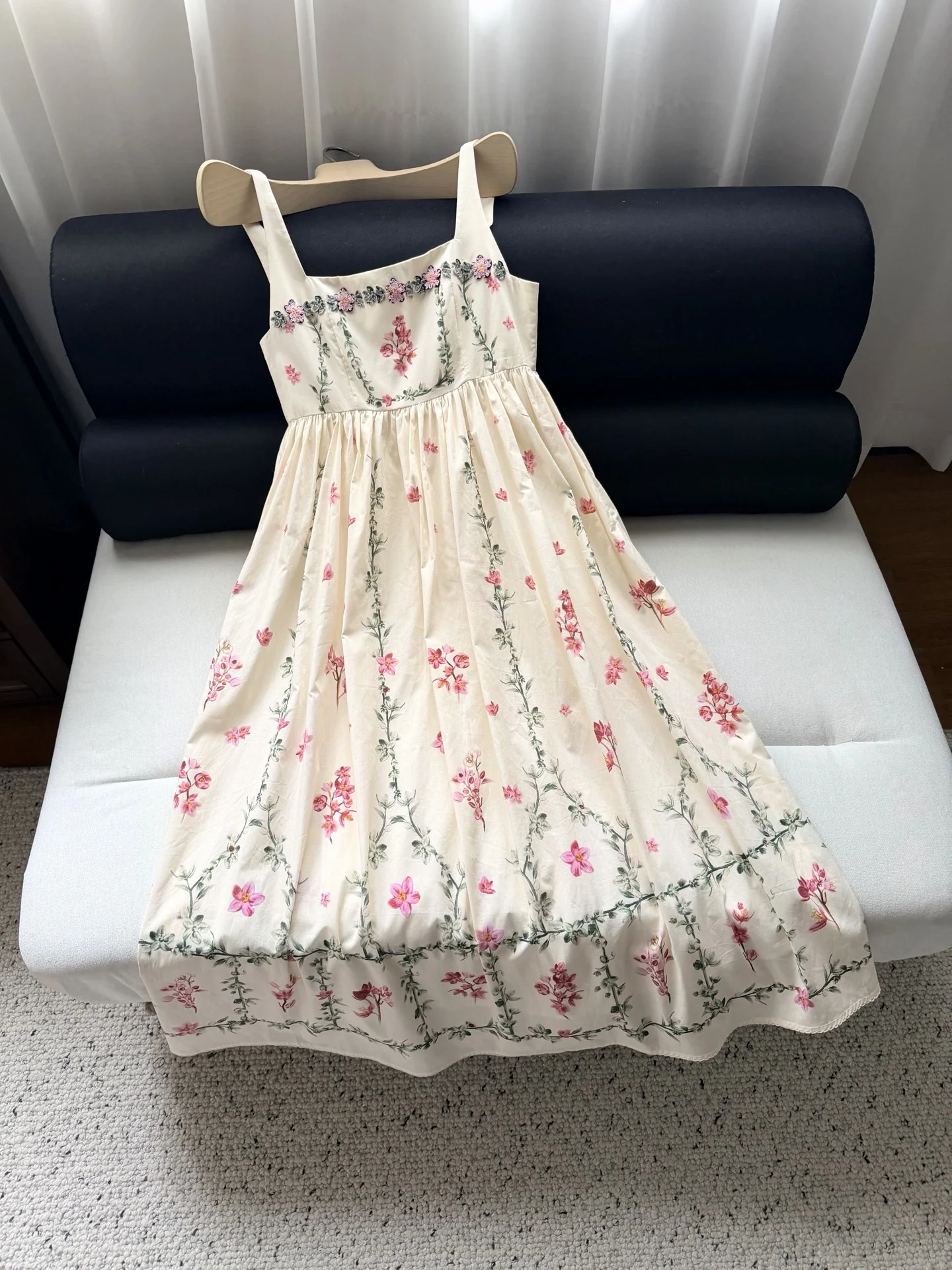 AGUA BY AGUA BENDITA Dresses Cotton Cream-Pink S-XL E15202609062359