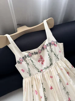 Alternative view of AGUA BY AGUA BENDITA Dresses Cotton Cream-Pink S-XL E15202609062359