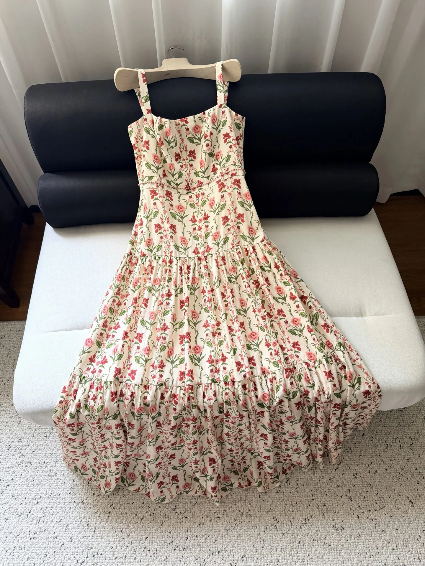 AGUA BY AGUA BENDITA Dresses Linen Cream-Pink-Green S M L XL F15202609060911