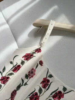 Alternative view of AGUA BY AGUA BENDITA Dresses Linen Cream-Red S-XL E85202609062362
