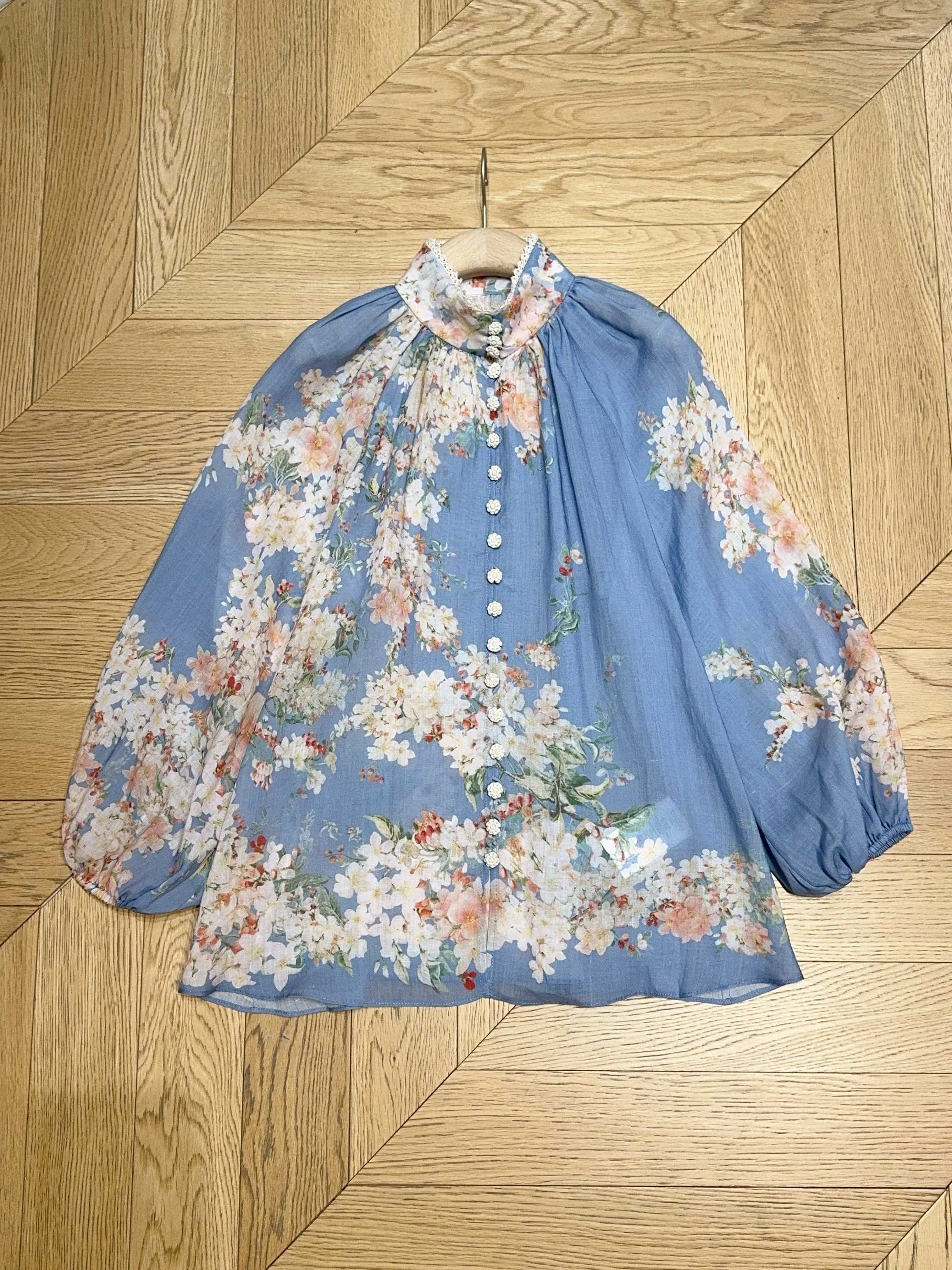 AGUA BY AGUA BENDITA Shirts Ramie Blue-White S-XL B80202609060093 - Image 8