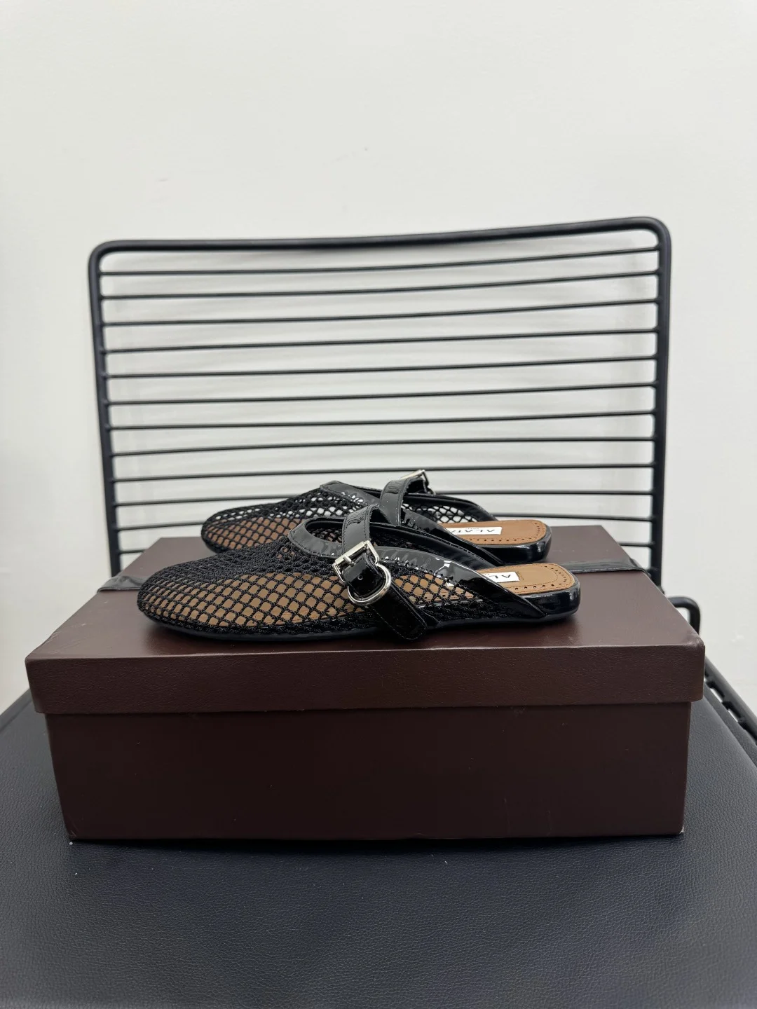 ALAIA Flats Black-Brown B20202609110482 - Image 2