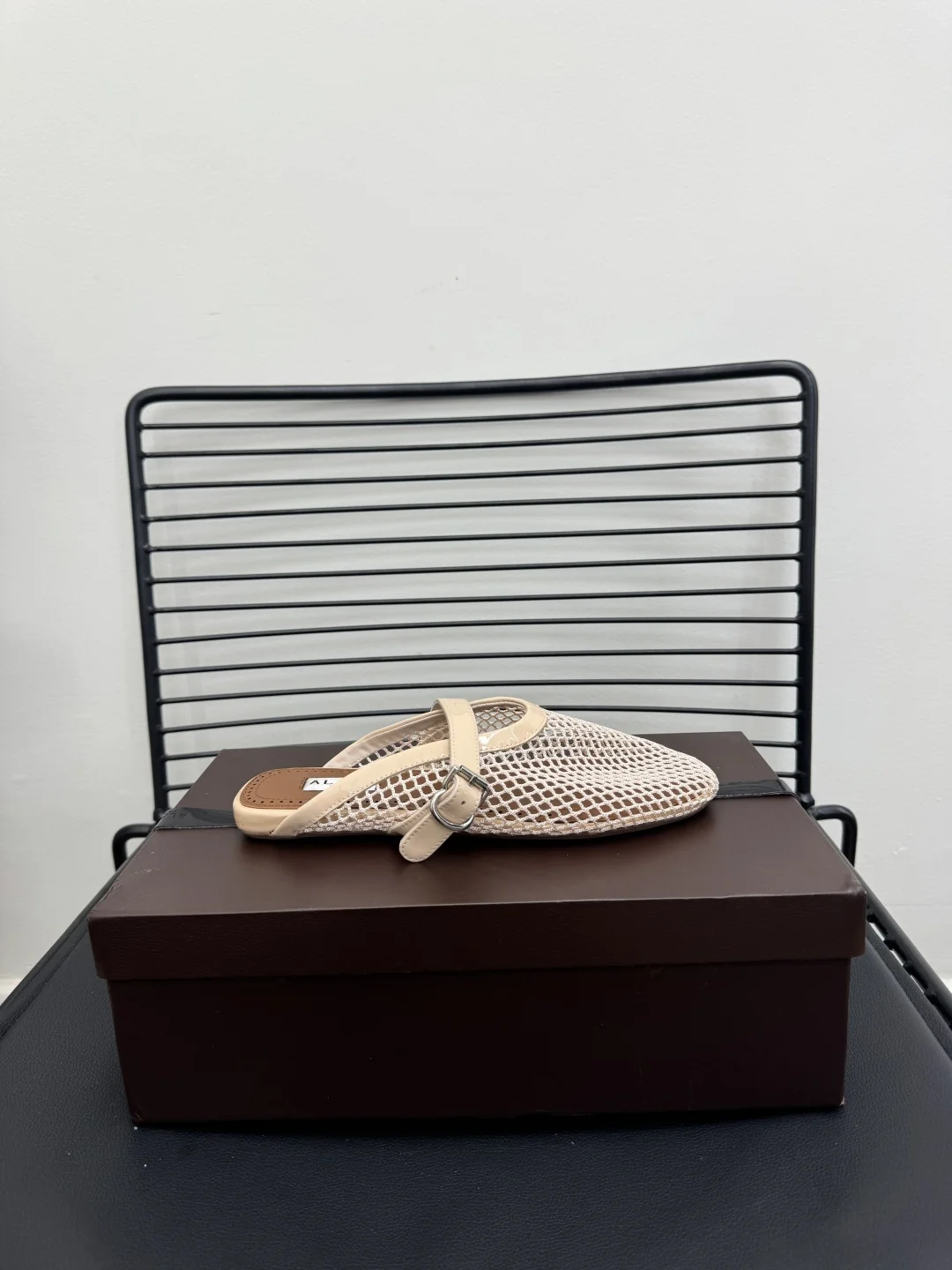 ALAIA Flats Cashmere Lambskin Beige-Brown EU35-39 B20202609110483 - Image 8