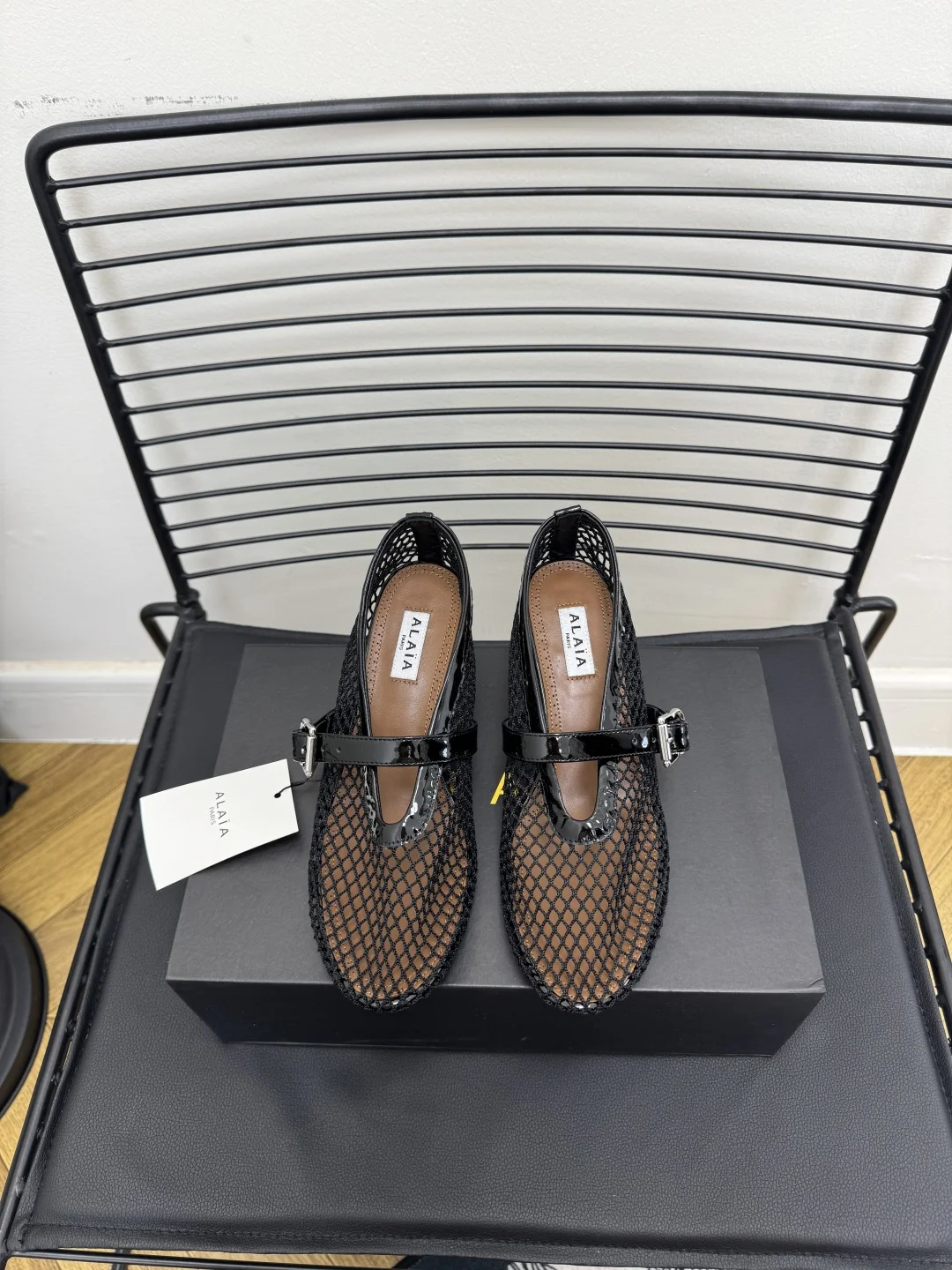 ALAIA Flats Mesh Suede Black-Brown EU35-41 B50202609110480
