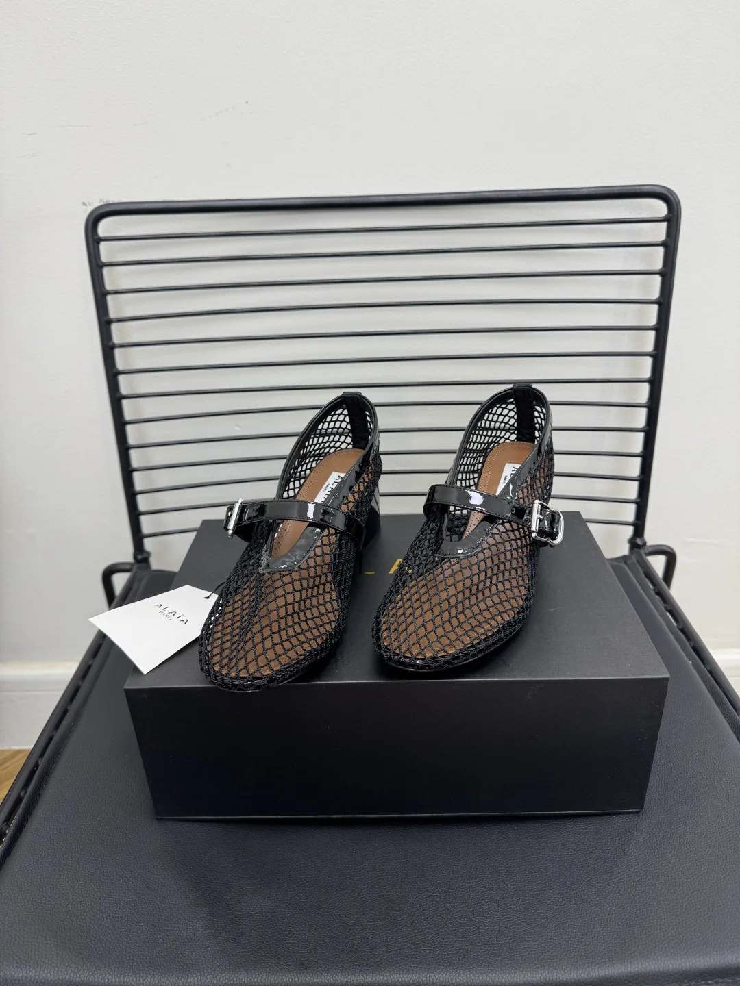 ALAIA Flats Mesh Suede Black-Brown EU35-41 B50202609110480 - Image 2