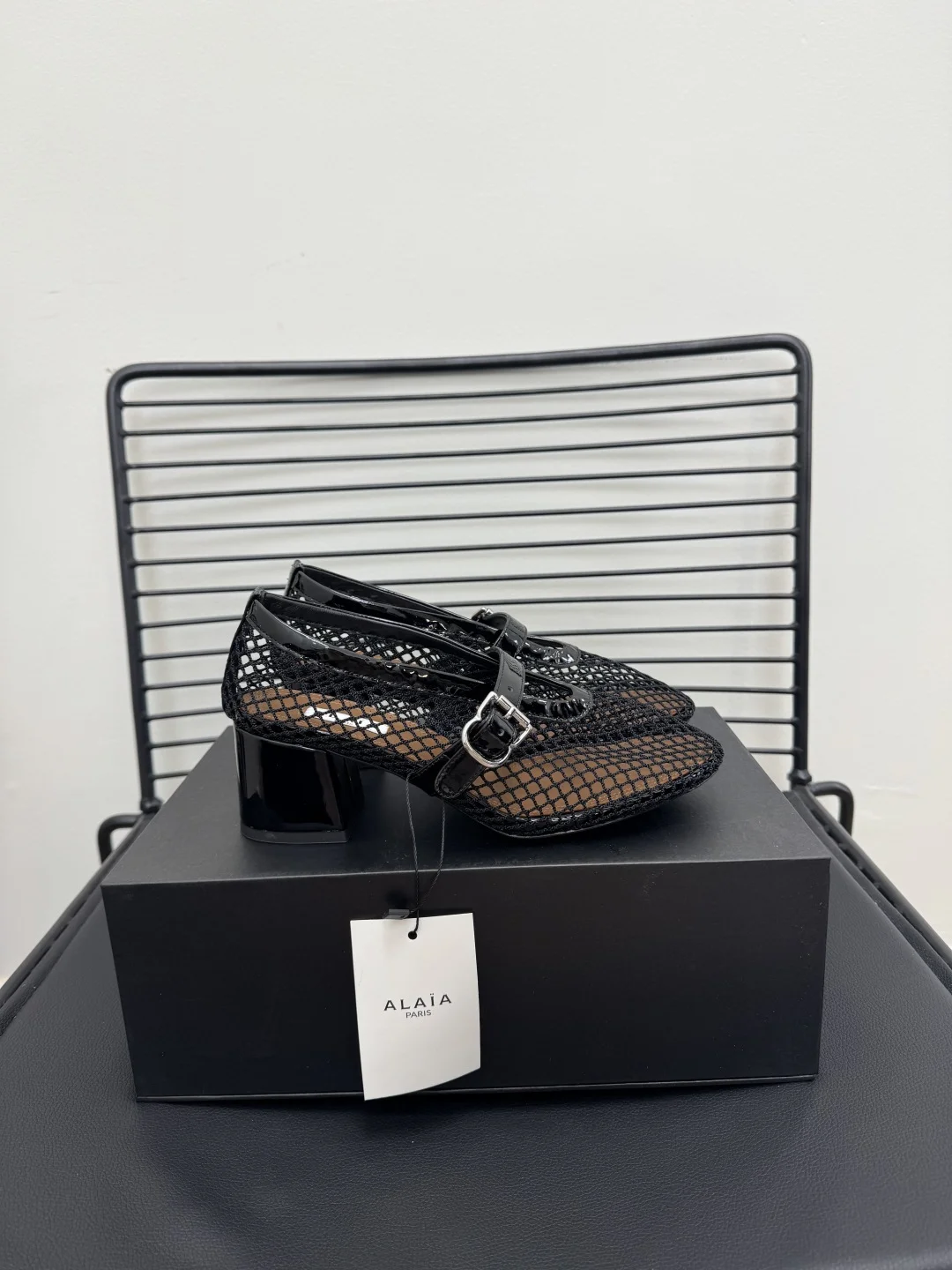 ALAIA Flats Mesh Suede Black-Brown EU35-41 B50202609110480 - Image 3