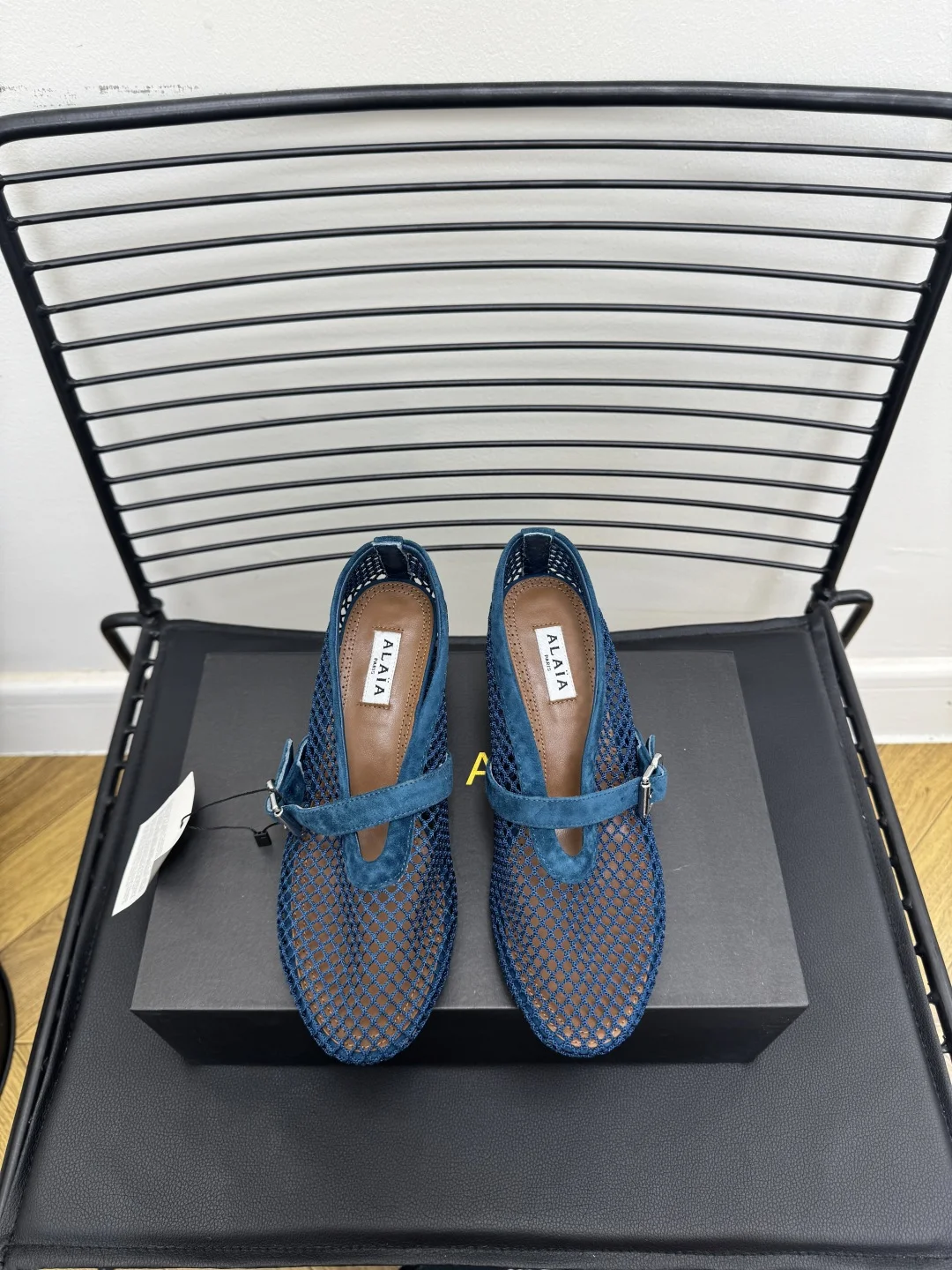 ALAIA Flats Mesh Suede Blue-Brown EU35-41 B50202609110476