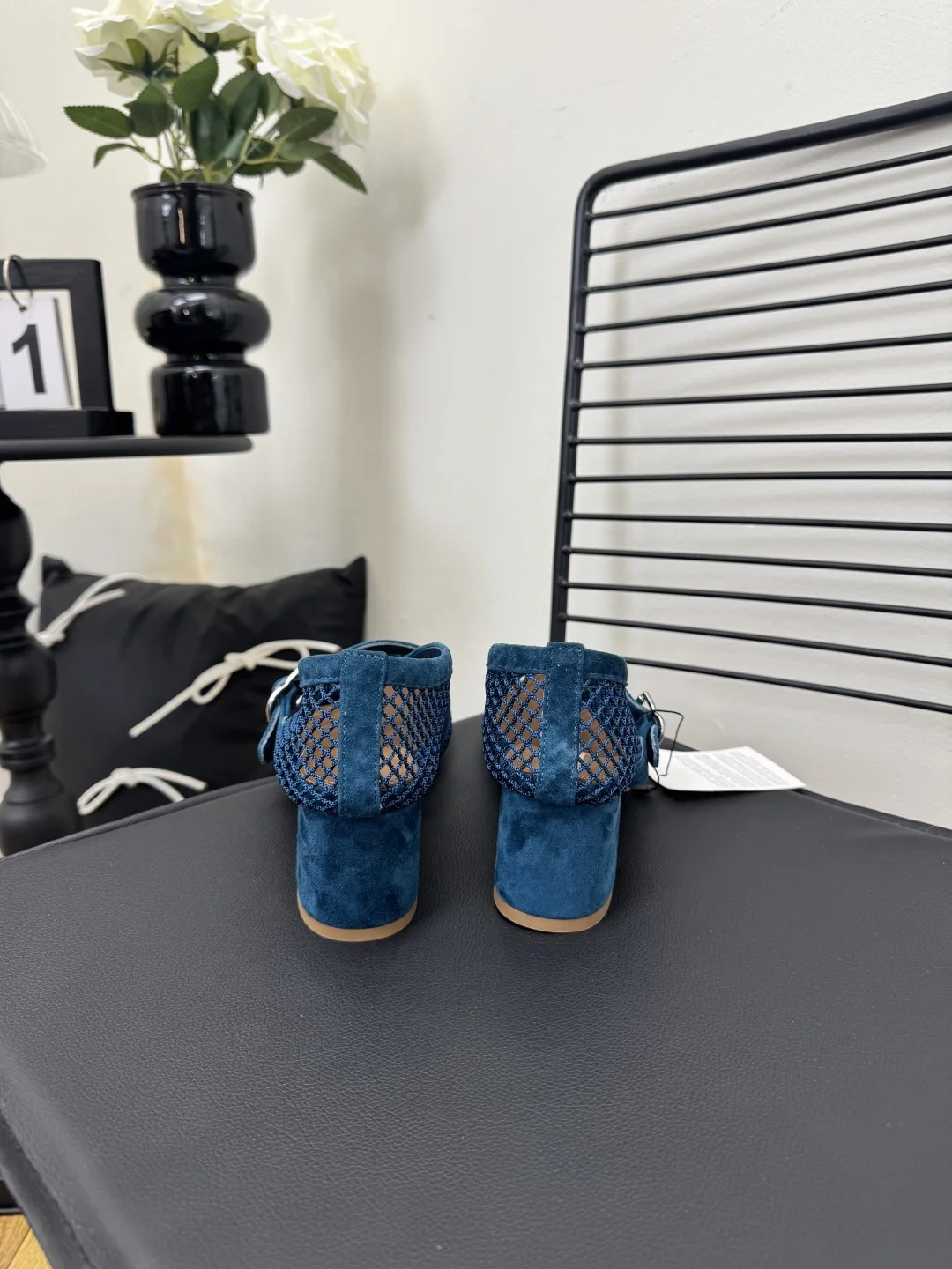 ALAIA Flats Mesh Suede Blue-Brown EU35-41 B50202609110476 - Image 7