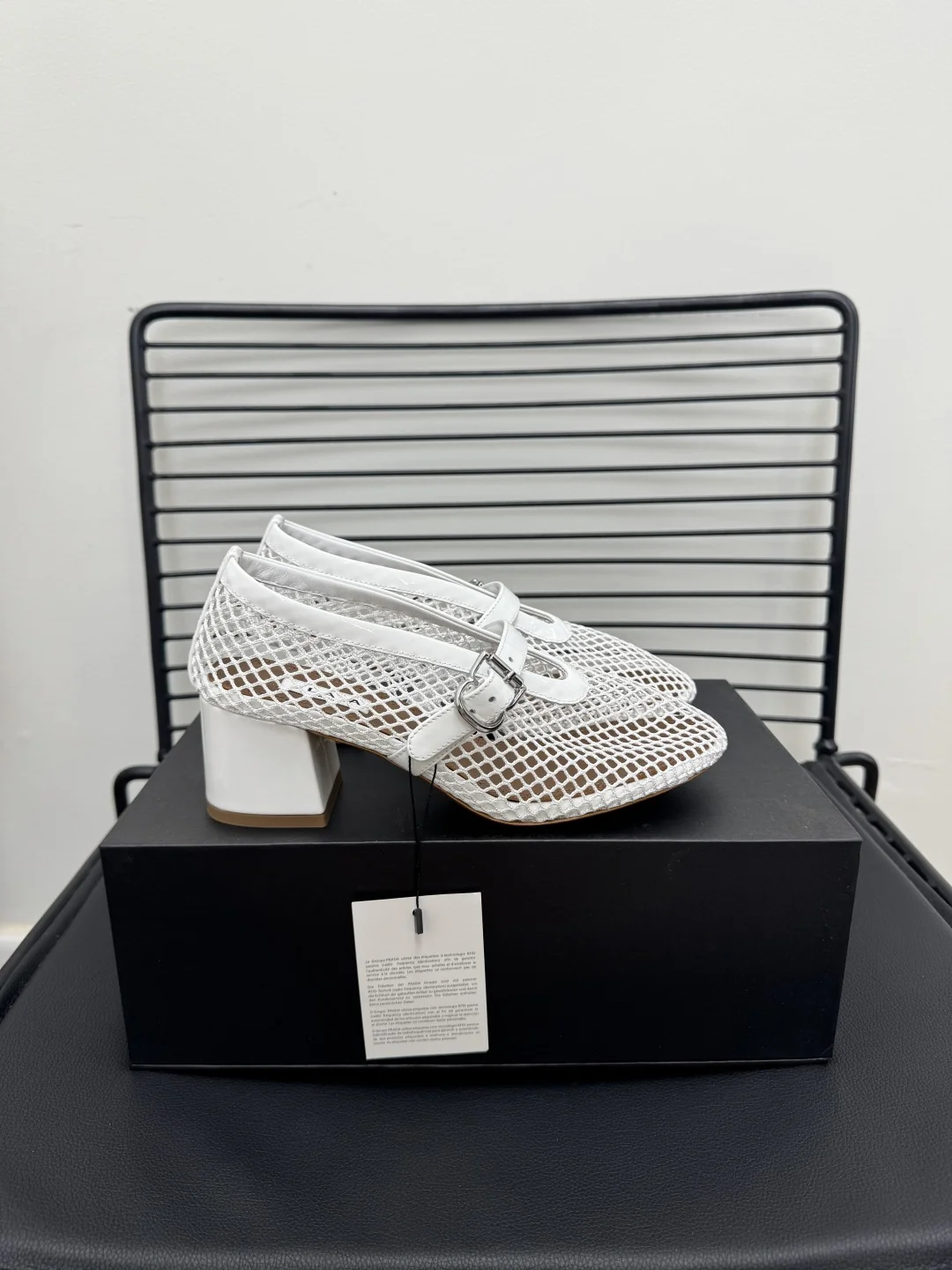 ALAIA Flats Mesh Suede White-Brown EU35-41 B50202609110479 - Image 8