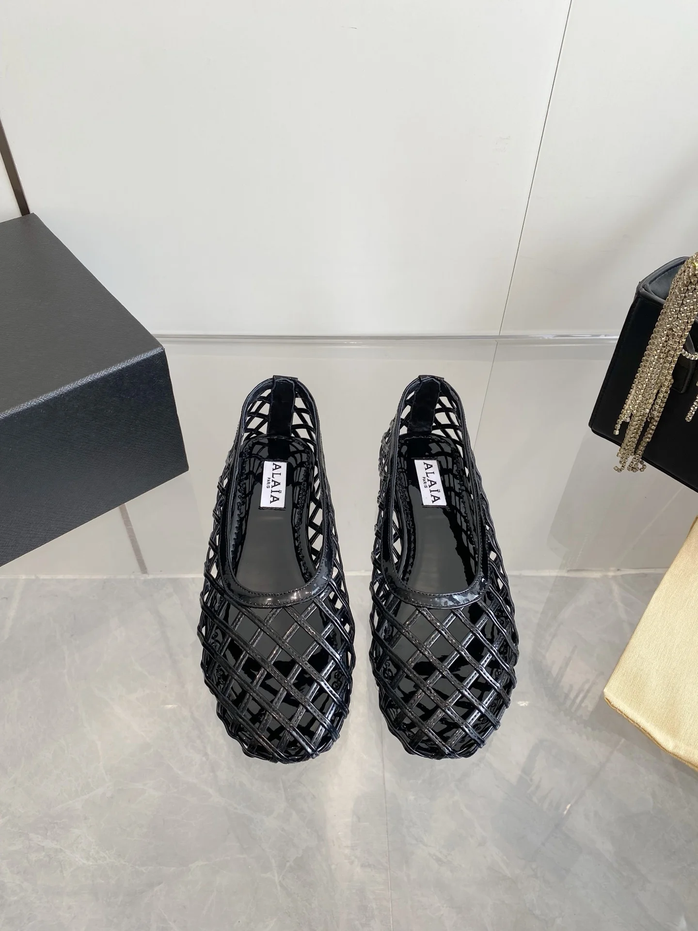 ALAIA Flats Woven Fabric Black EU35-39 B60202609110503