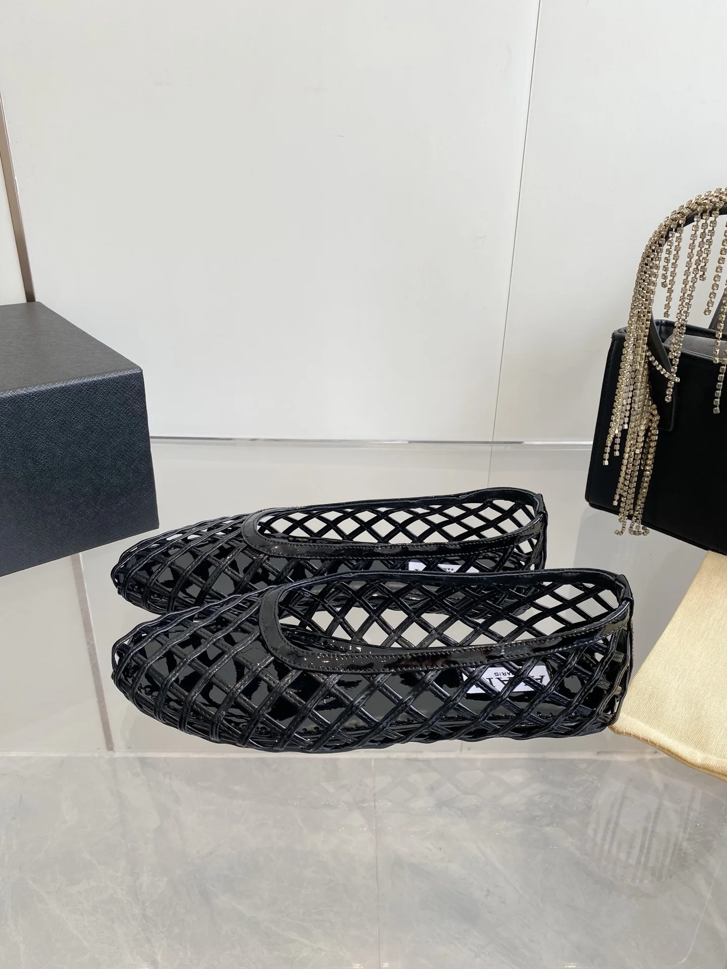 ALAIA Flats Woven Fabric Black EU35-39 B60202609110503 - Image 2