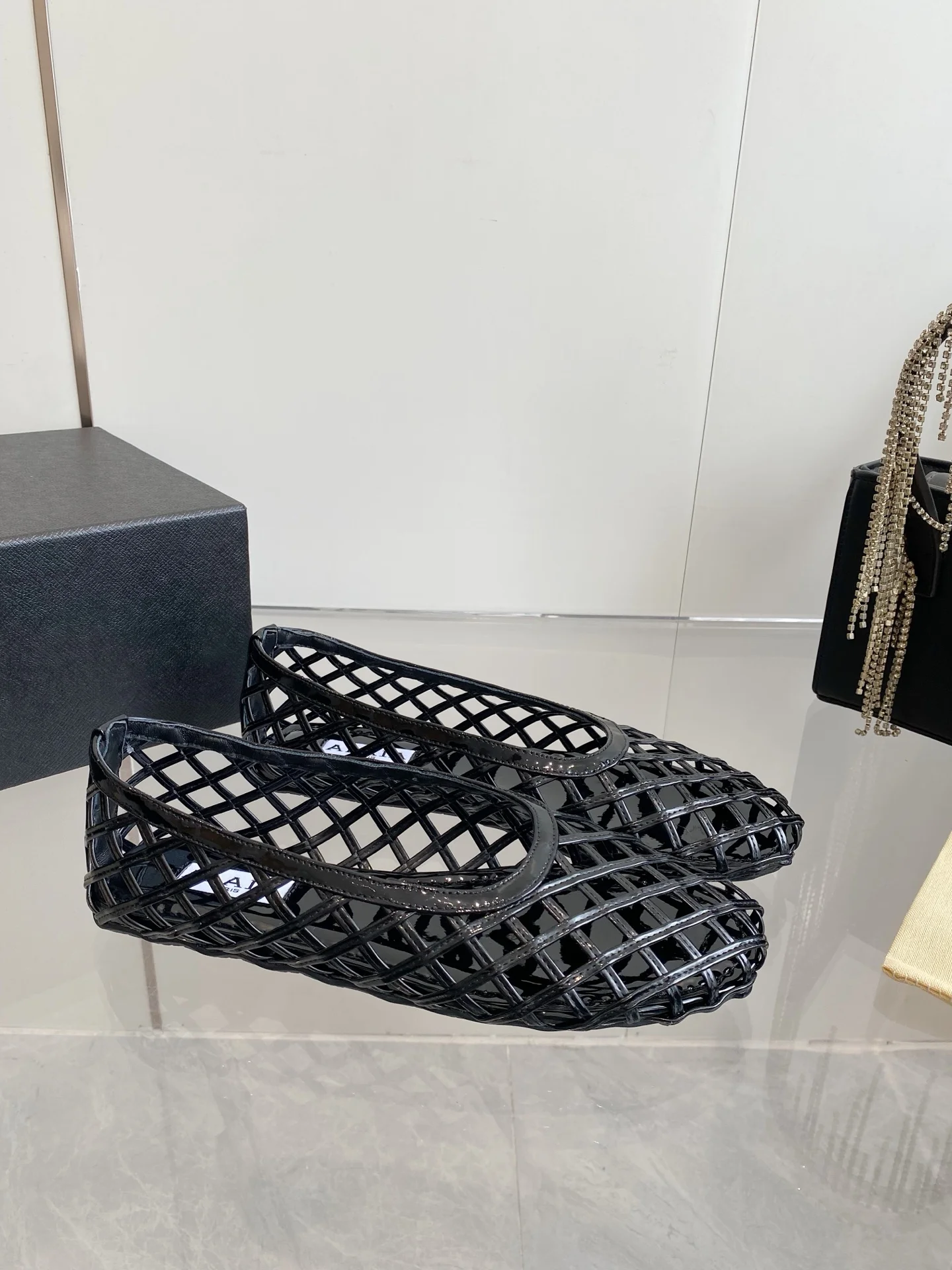 ALAIA Flats Woven Fabric Black EU35-39 B60202609110503 - Image 3