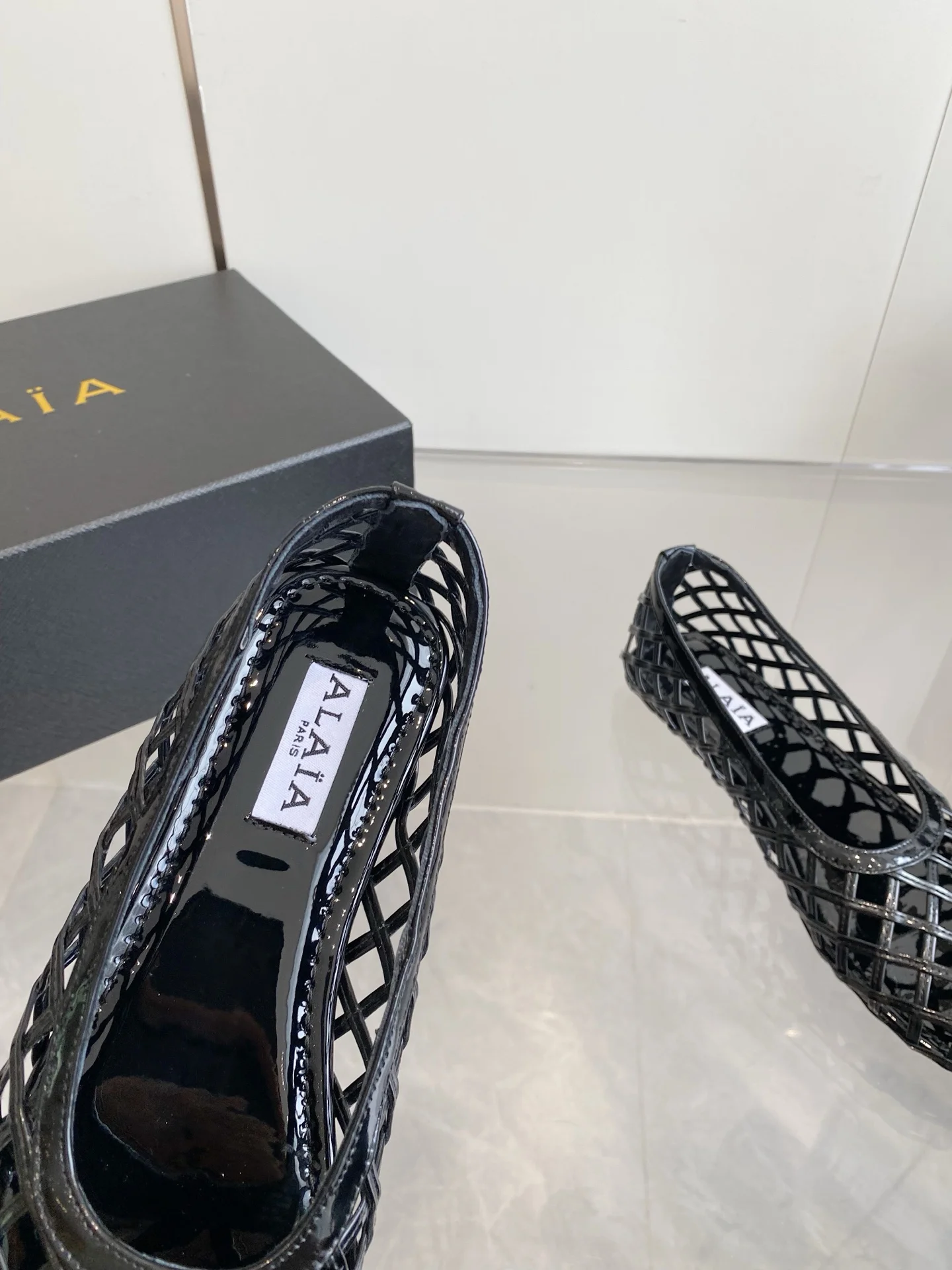ALAIA Flats Woven Fabric Black EU35-39 B60202609110503 - Image 5