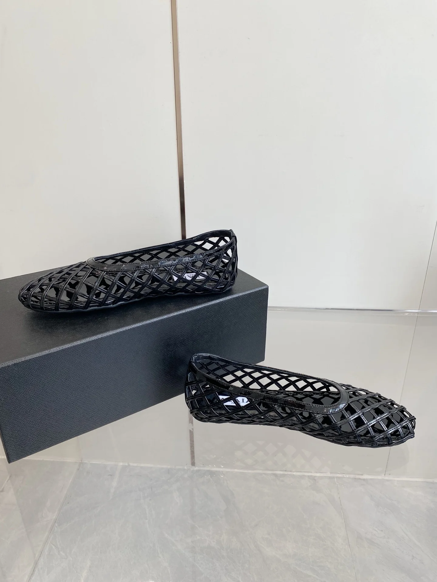 ALAIA Flats Woven Fabric Black EU35-39 B60202609110503 - Image 8