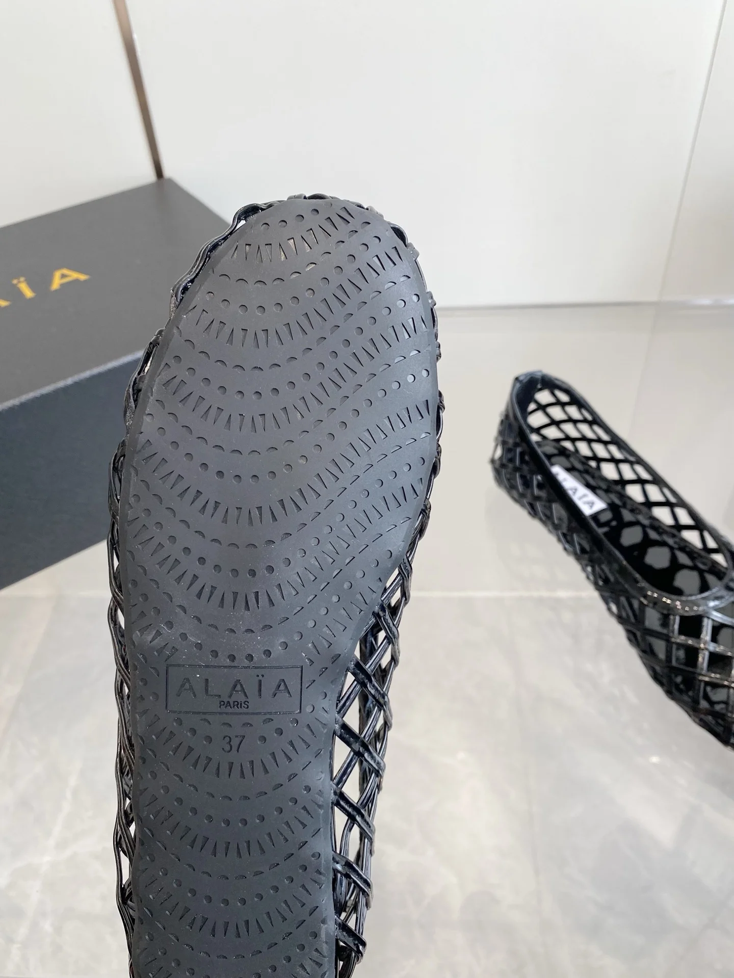 ALAIA Flats Woven Fabric Black EU35-39 B60202609110503 - Image 9