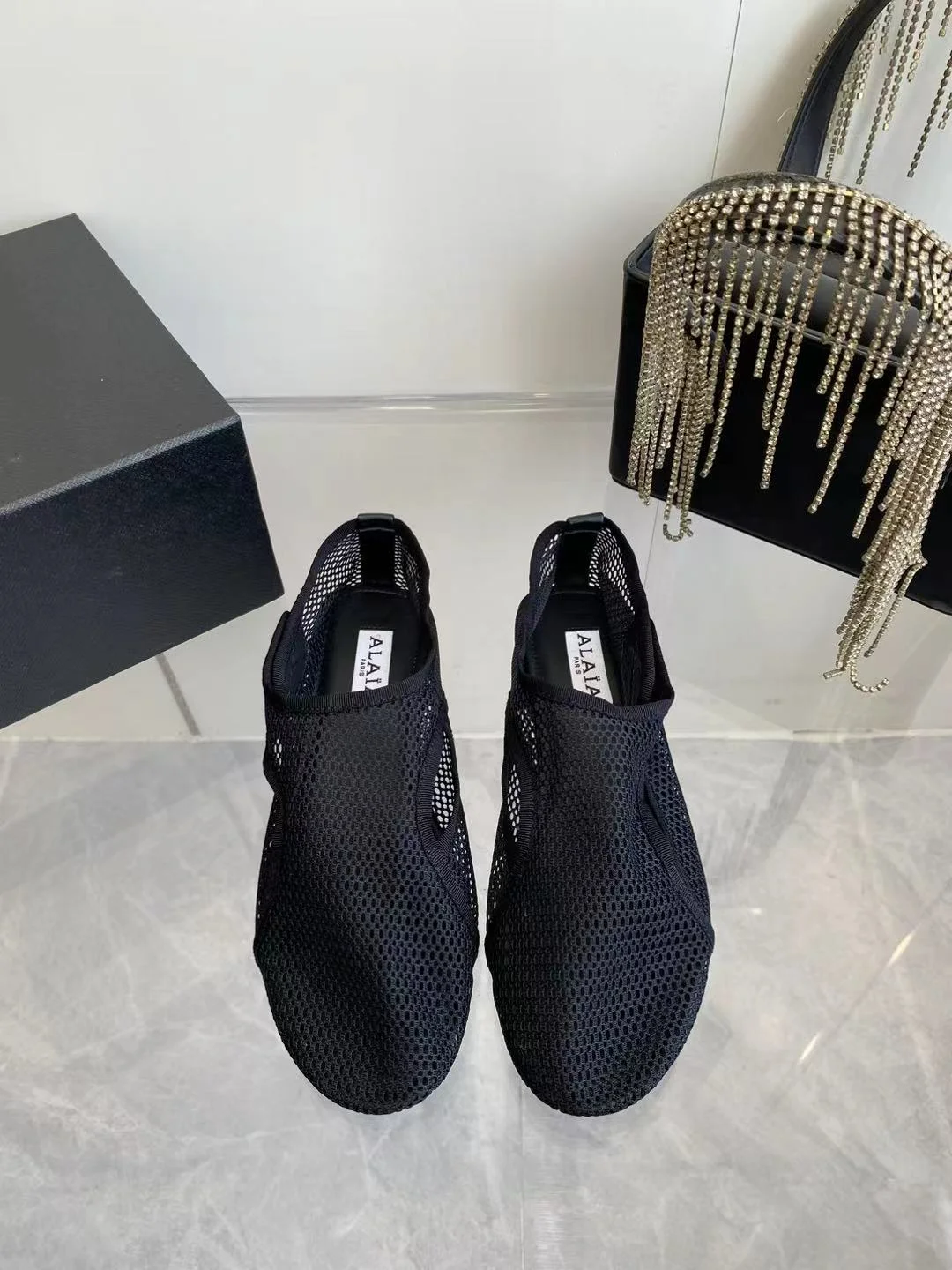 ALAIA Flats Woven Fabric Black EU35-39 D1202609110510